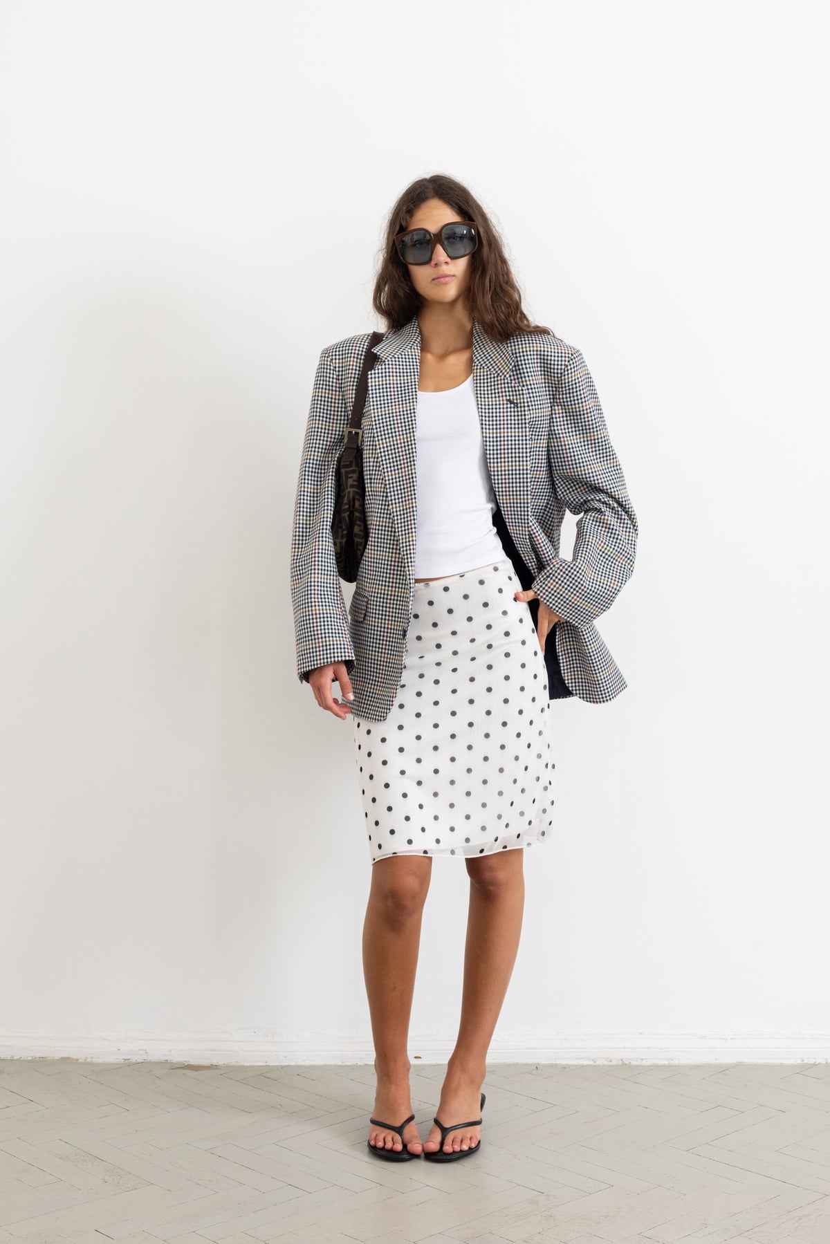 Vintage Houndstooth Blazer