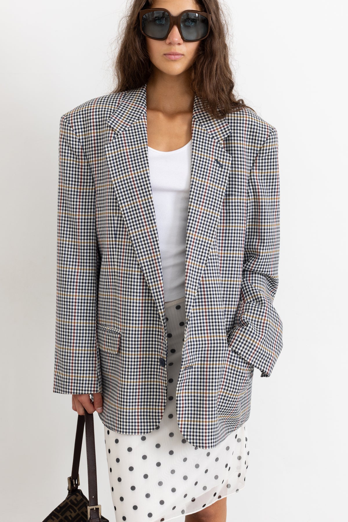 Vintage Houndstooth Blazer