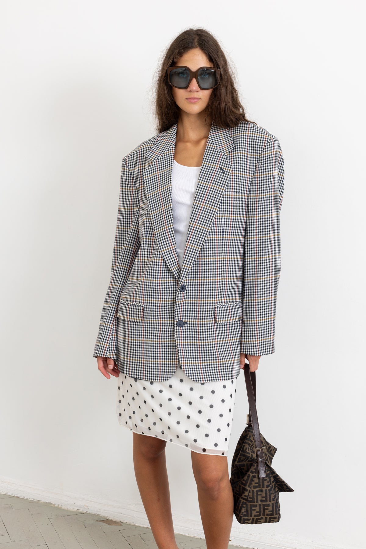 Vintage Houndstooth Blazer