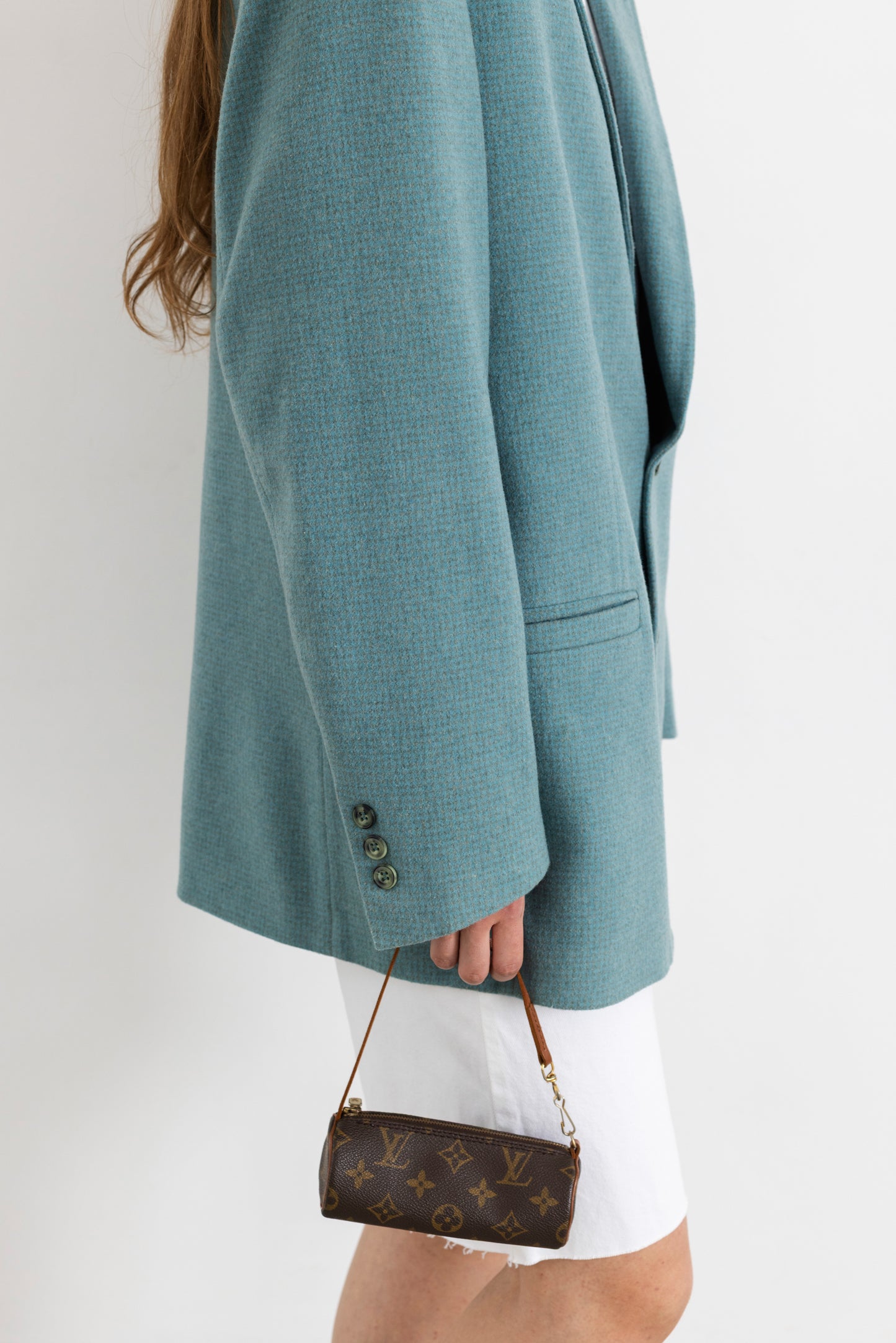 Vintage Turquoise Wool Blazer