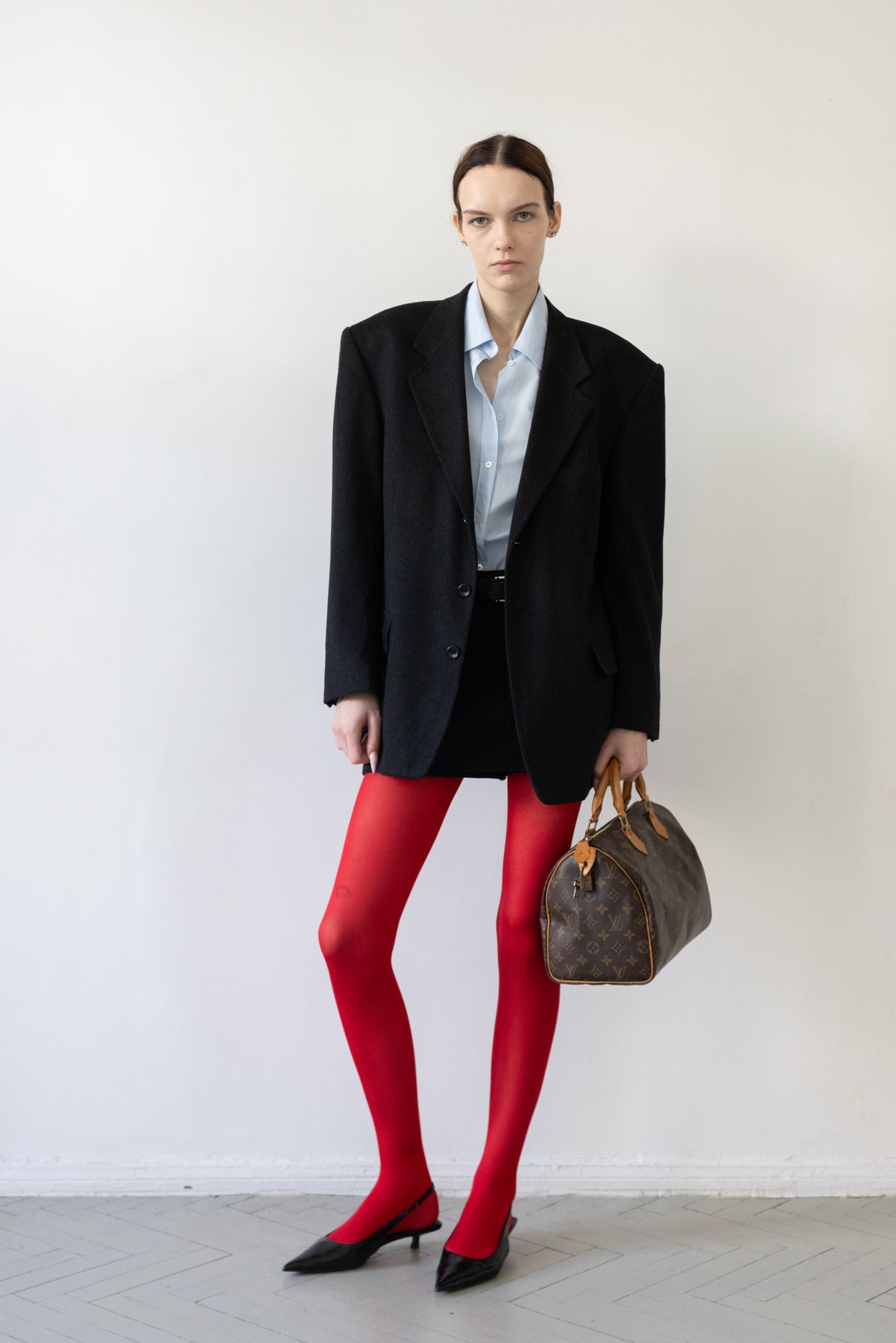 Vintage Grey Wool & Cashmere Blazer