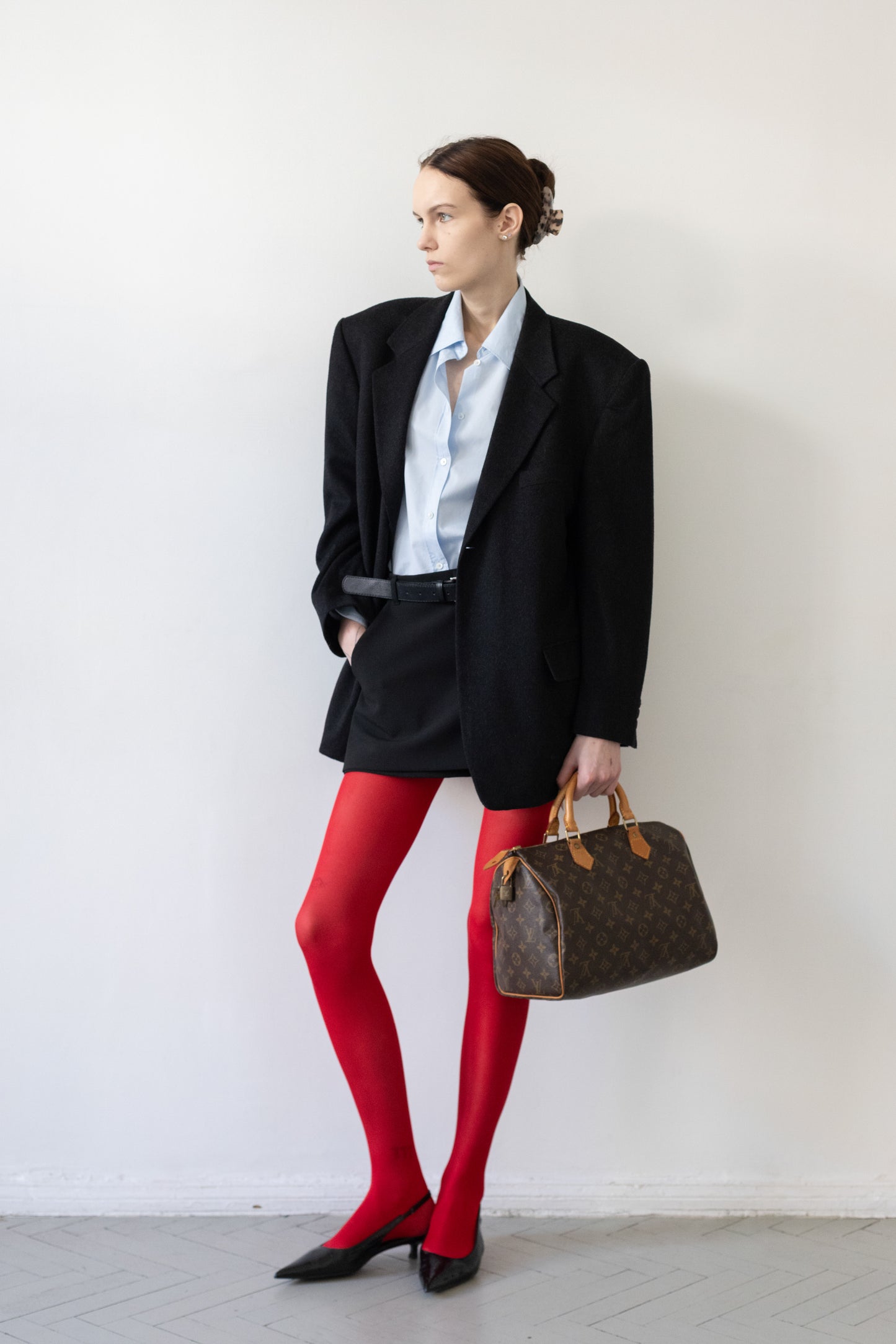 Vintage Grey Wool & Cashmere Blazer