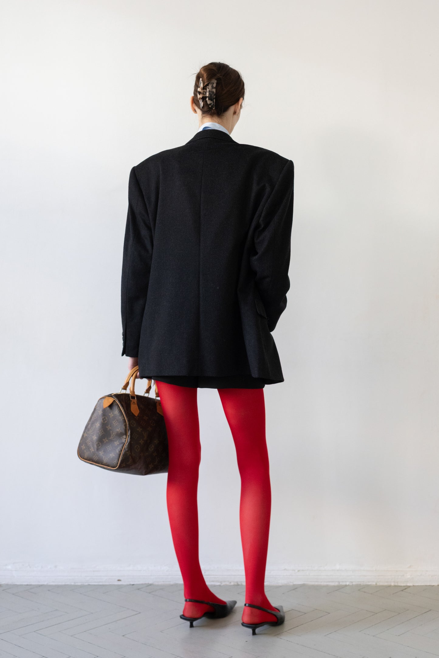 Vintage Grey Wool & Cashmere Blazer