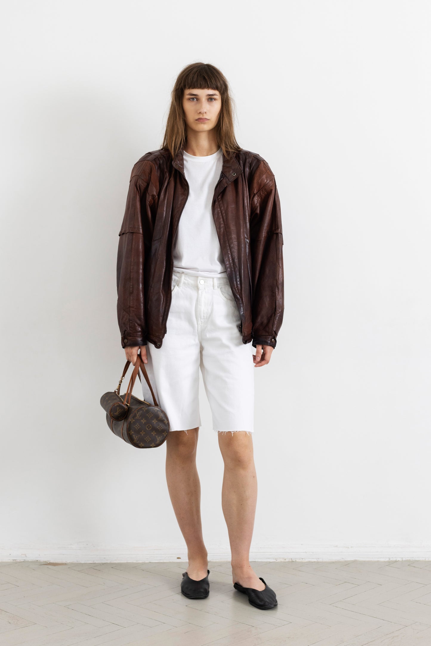 Vintage Brown Leather Jacket