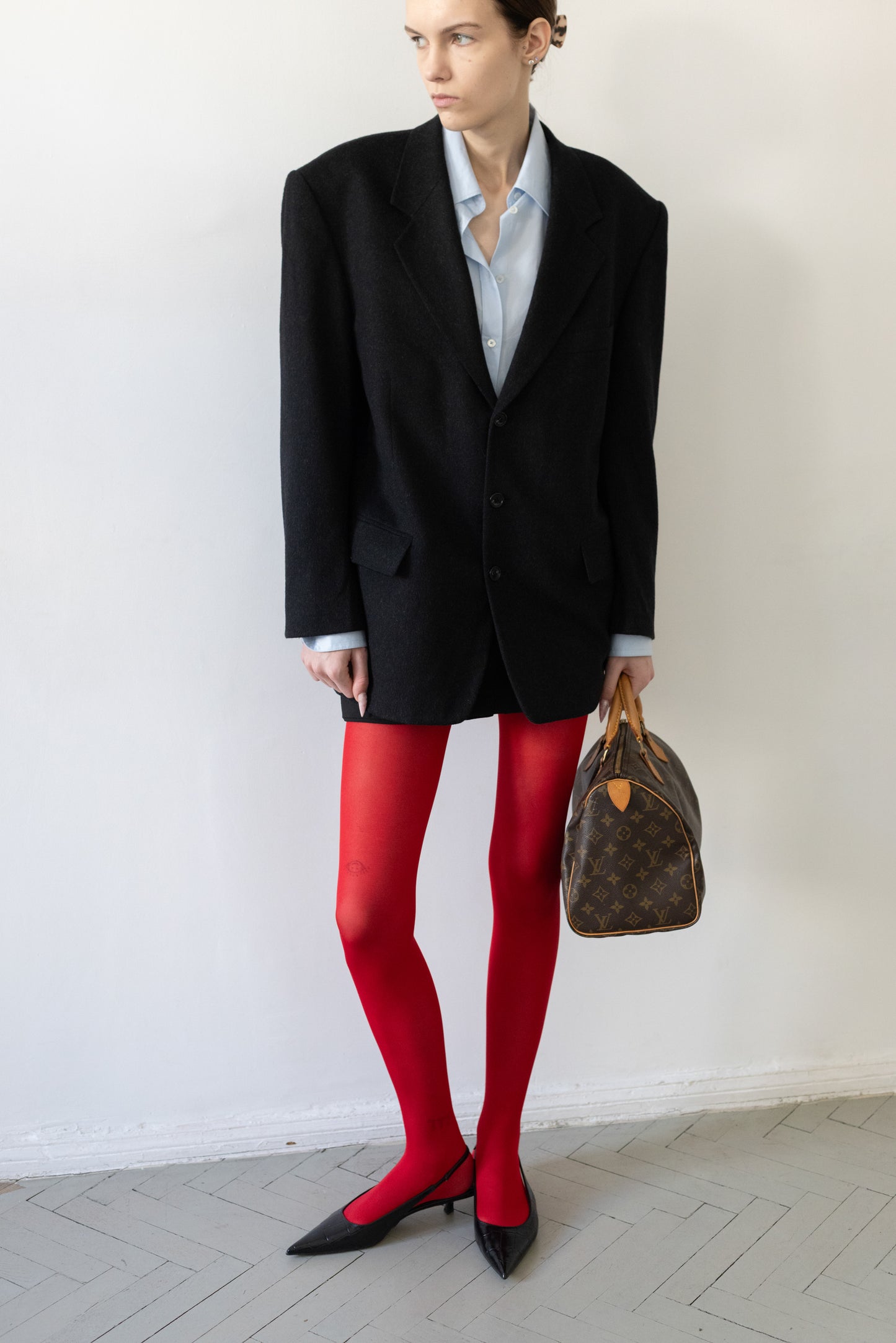 Vintage Grey Wool & Cashmere Blazer