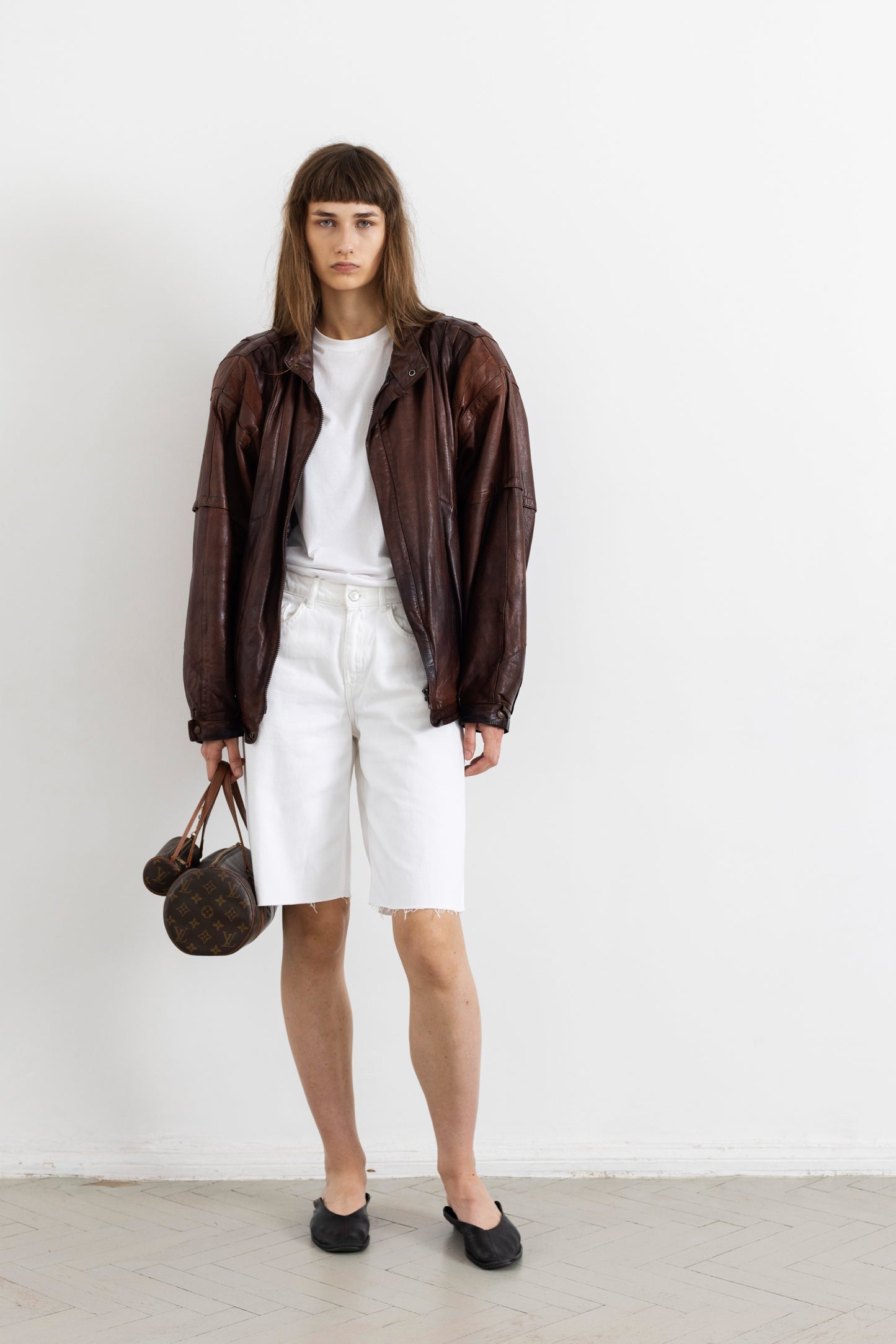 Vintage Brown Leather Jacket