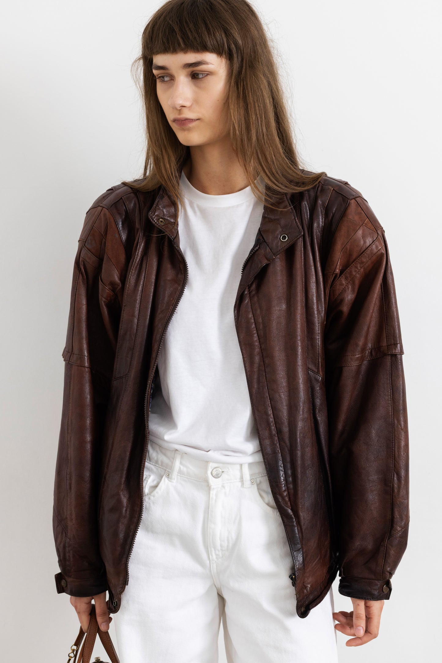 Vintage Brown Leather Jacket