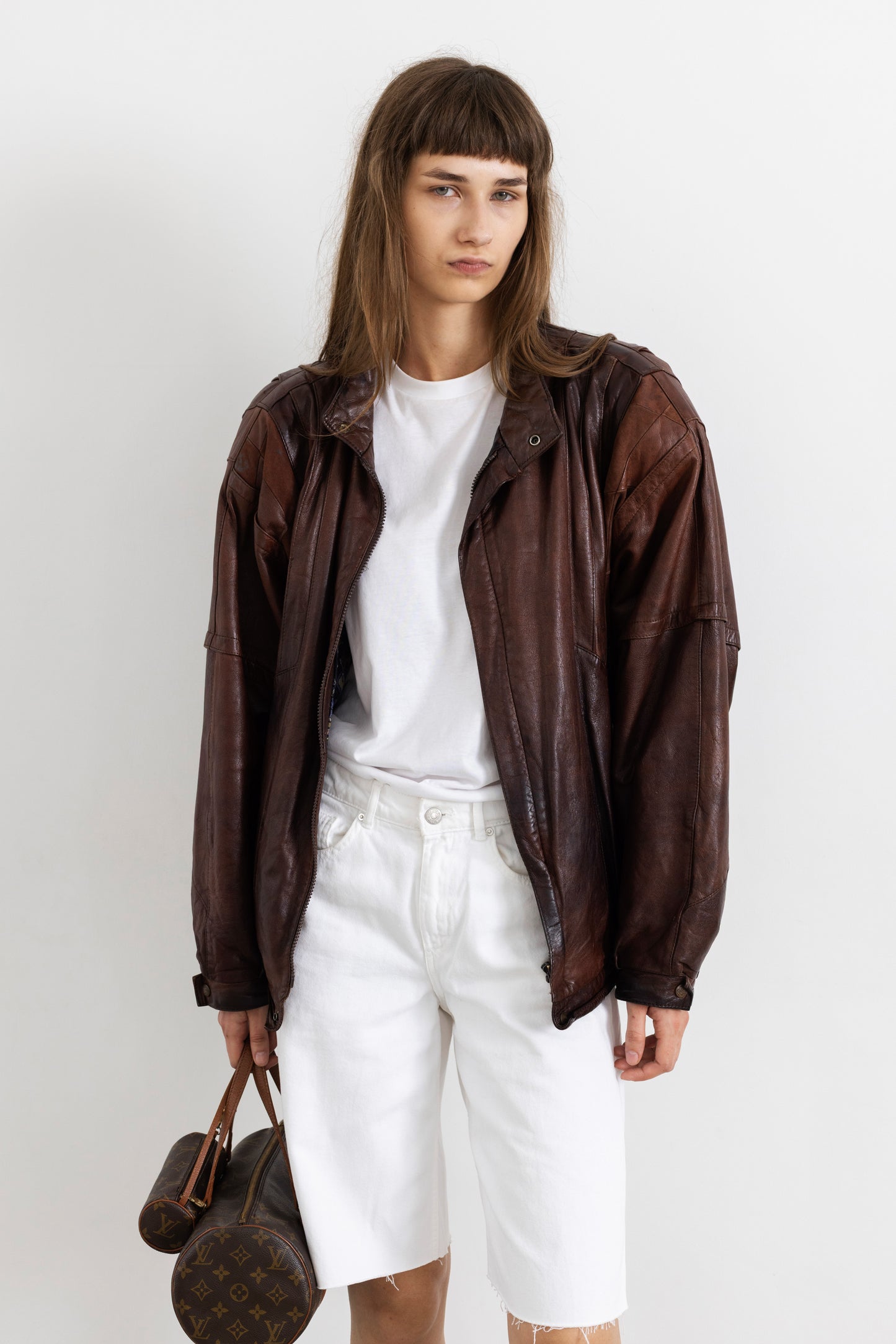 Vintage Brown Leather Jacket