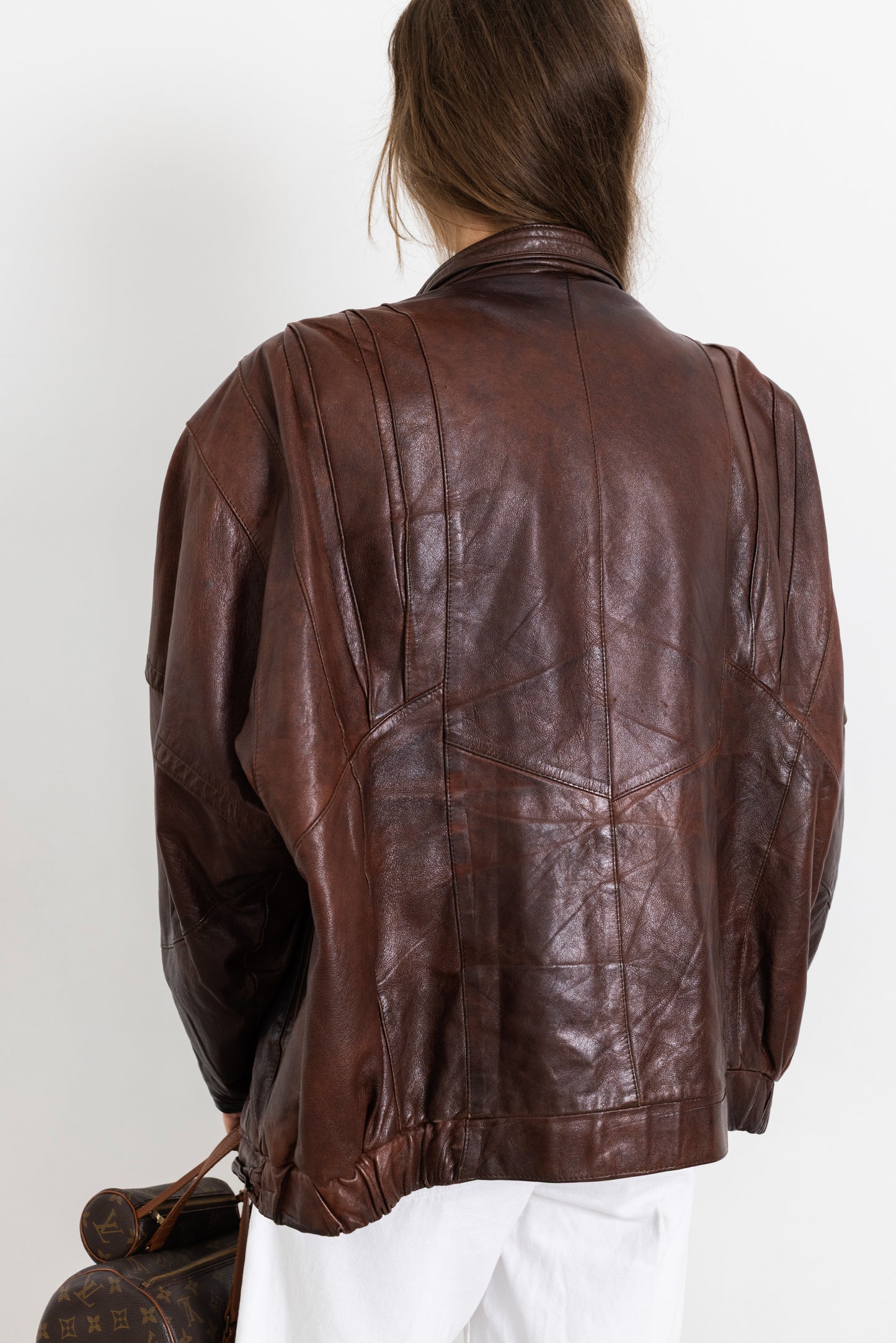 Vintage Brown Leather Jacket
