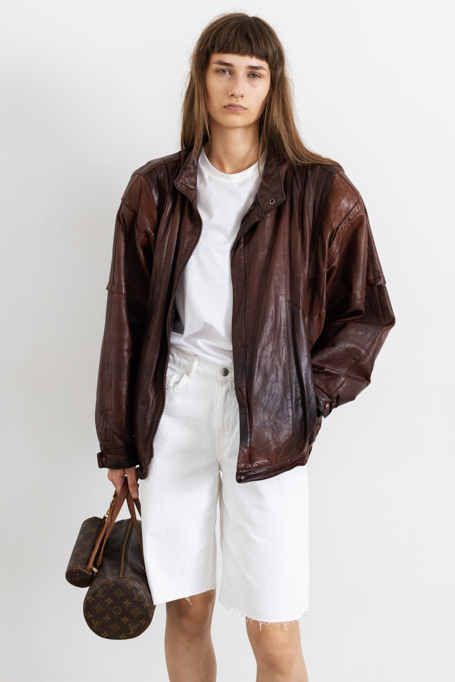 Vintage Brown Leather Jacket