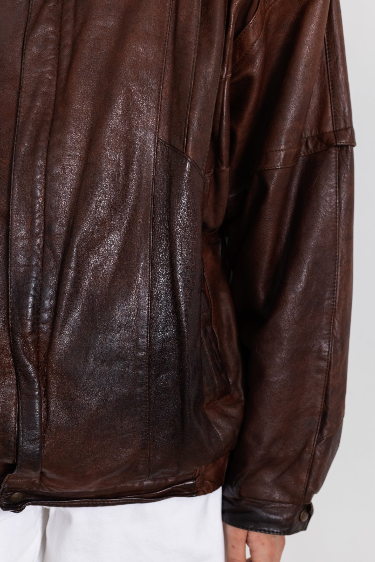 Vintage Brown Leather Jacket