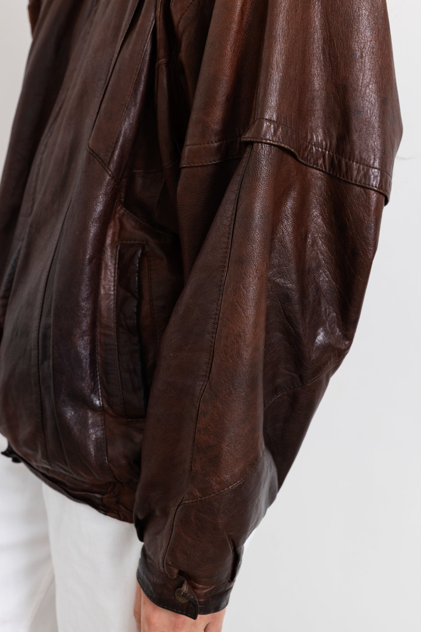 Vintage Brown Leather Jacket
