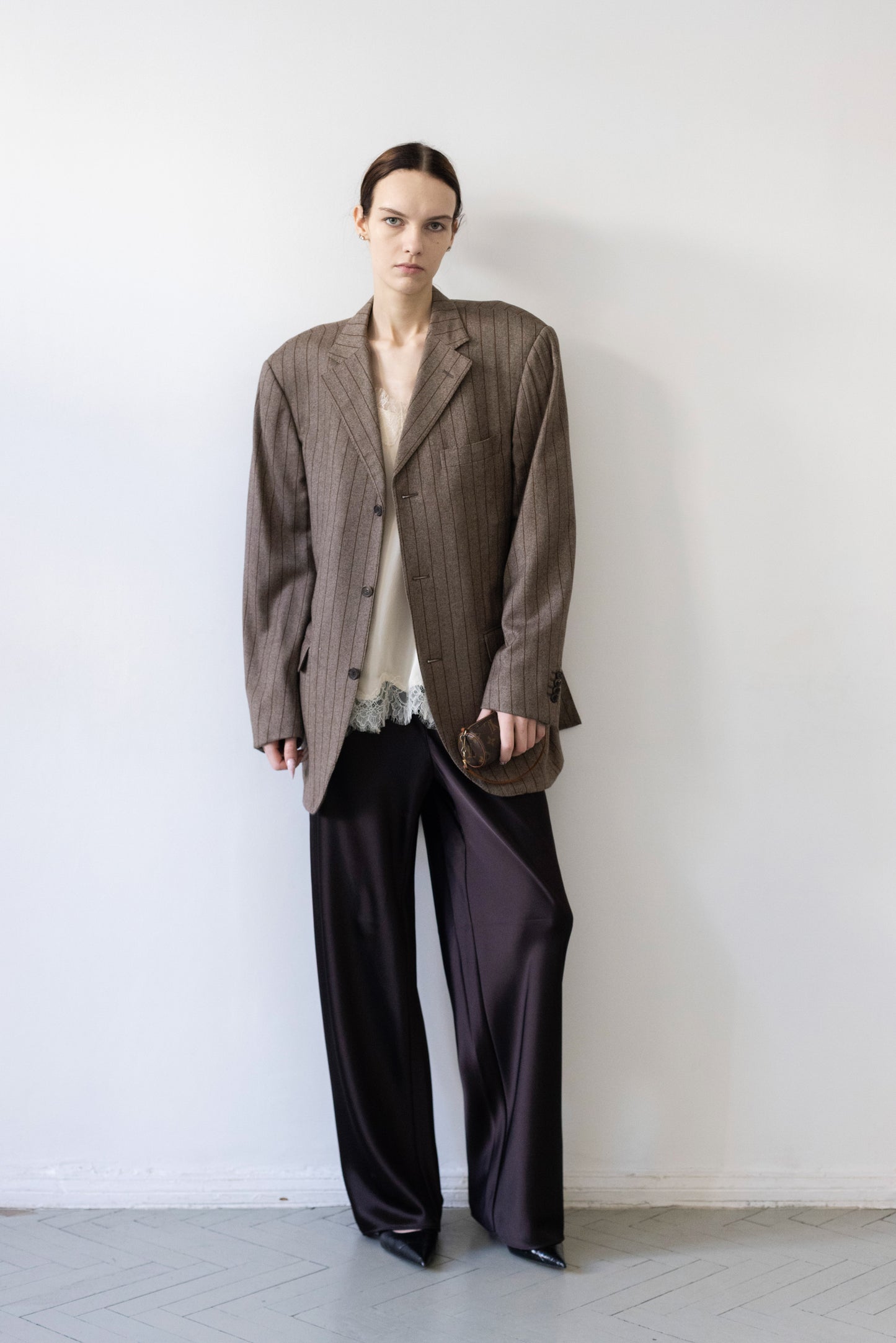 Vintage Baldessarini Striped 100% Cashmere Blazer