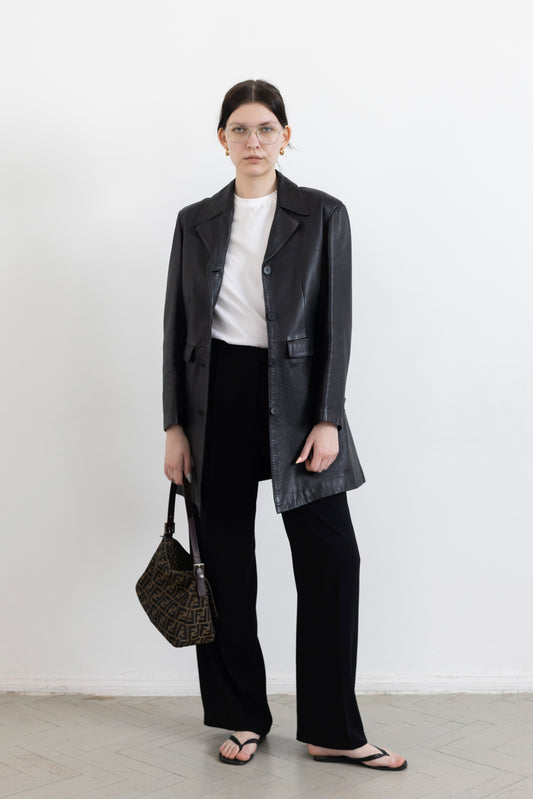 Vintage Black Soft Leather Jacket