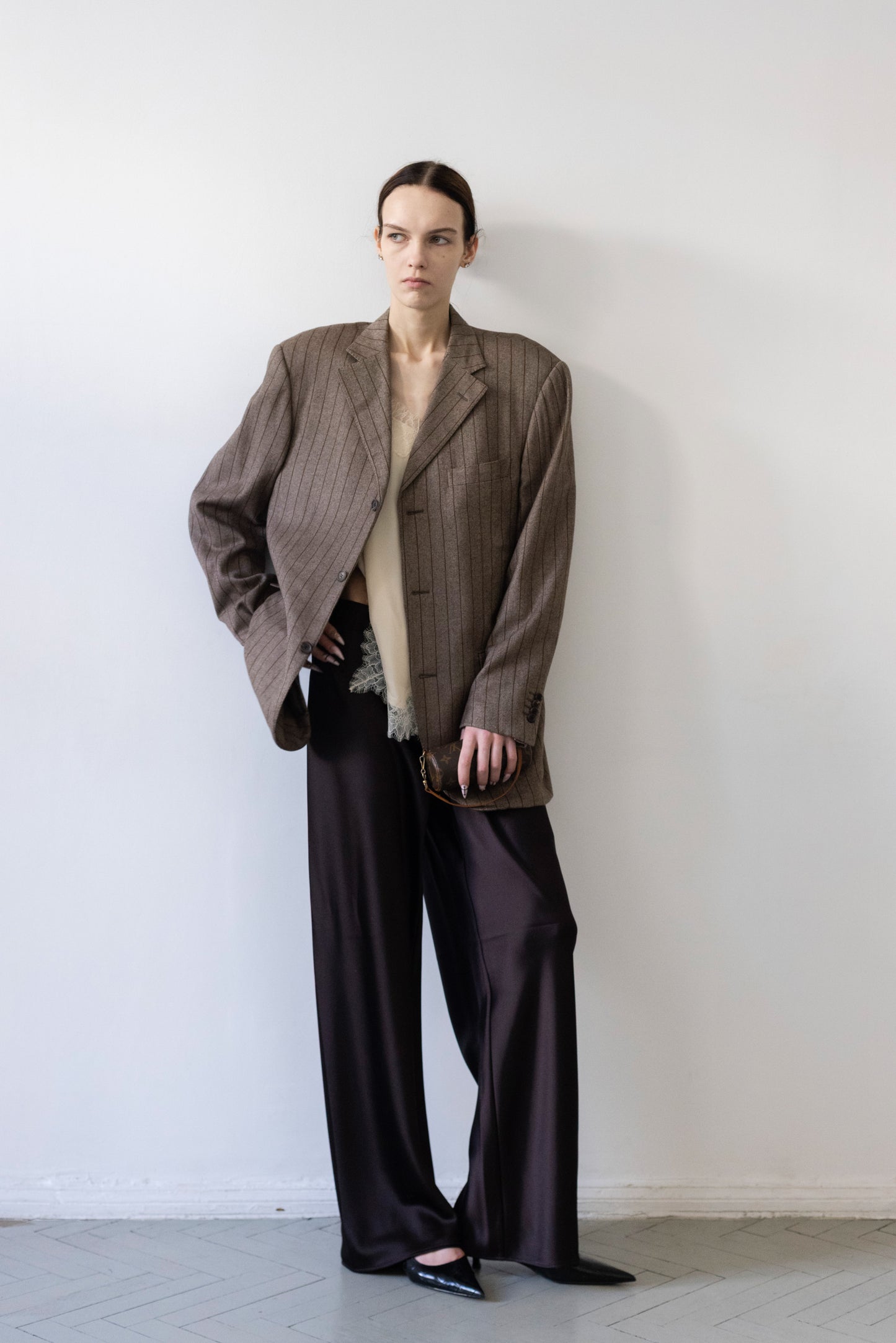 Vintage Baldessarini Striped 100% Cashmere Blazer
