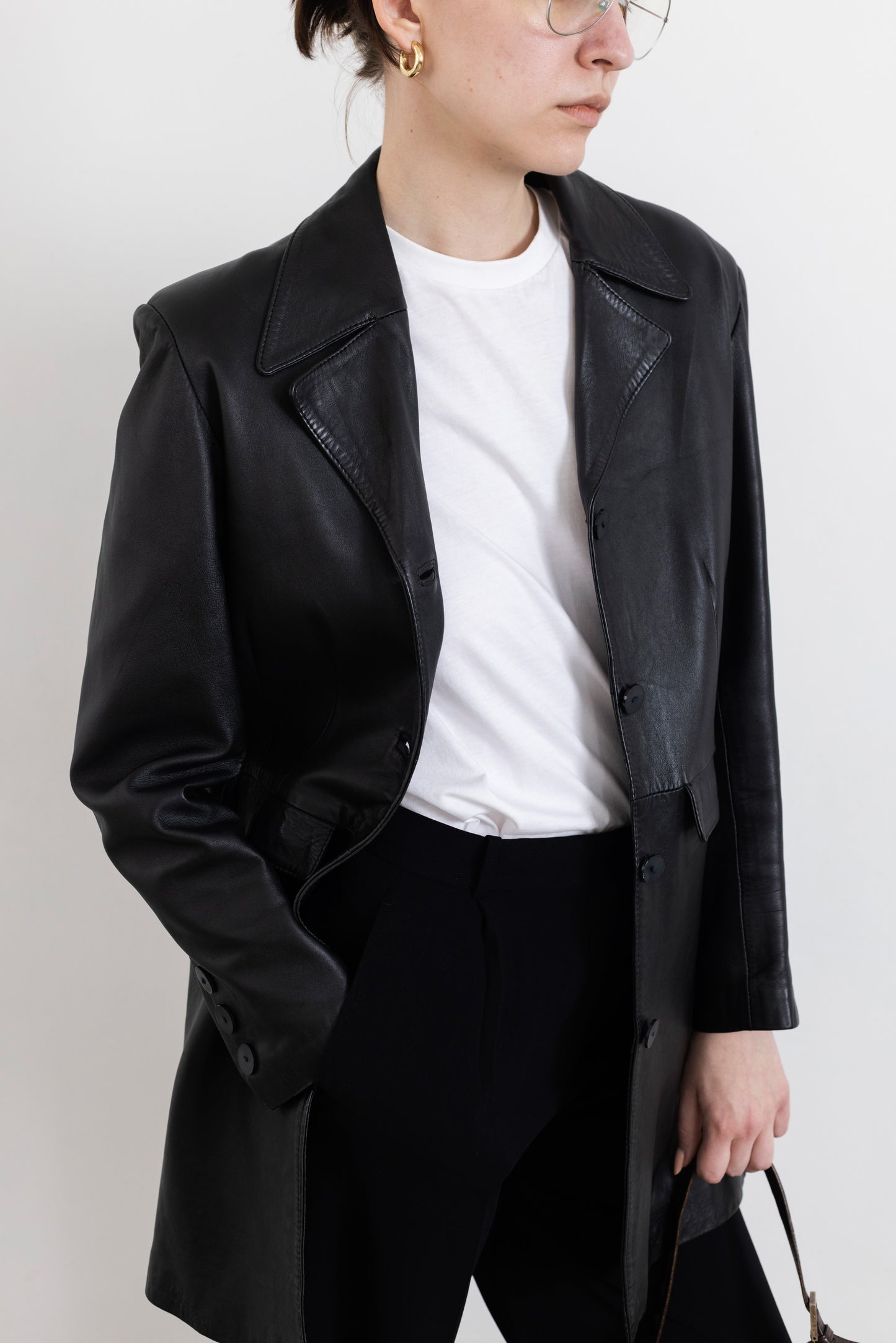Vintage Black Soft Leather Jacket