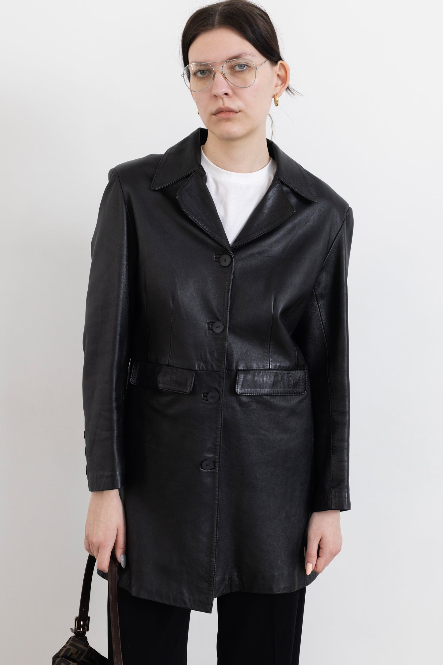 Vintage Black Soft Leather Jacket