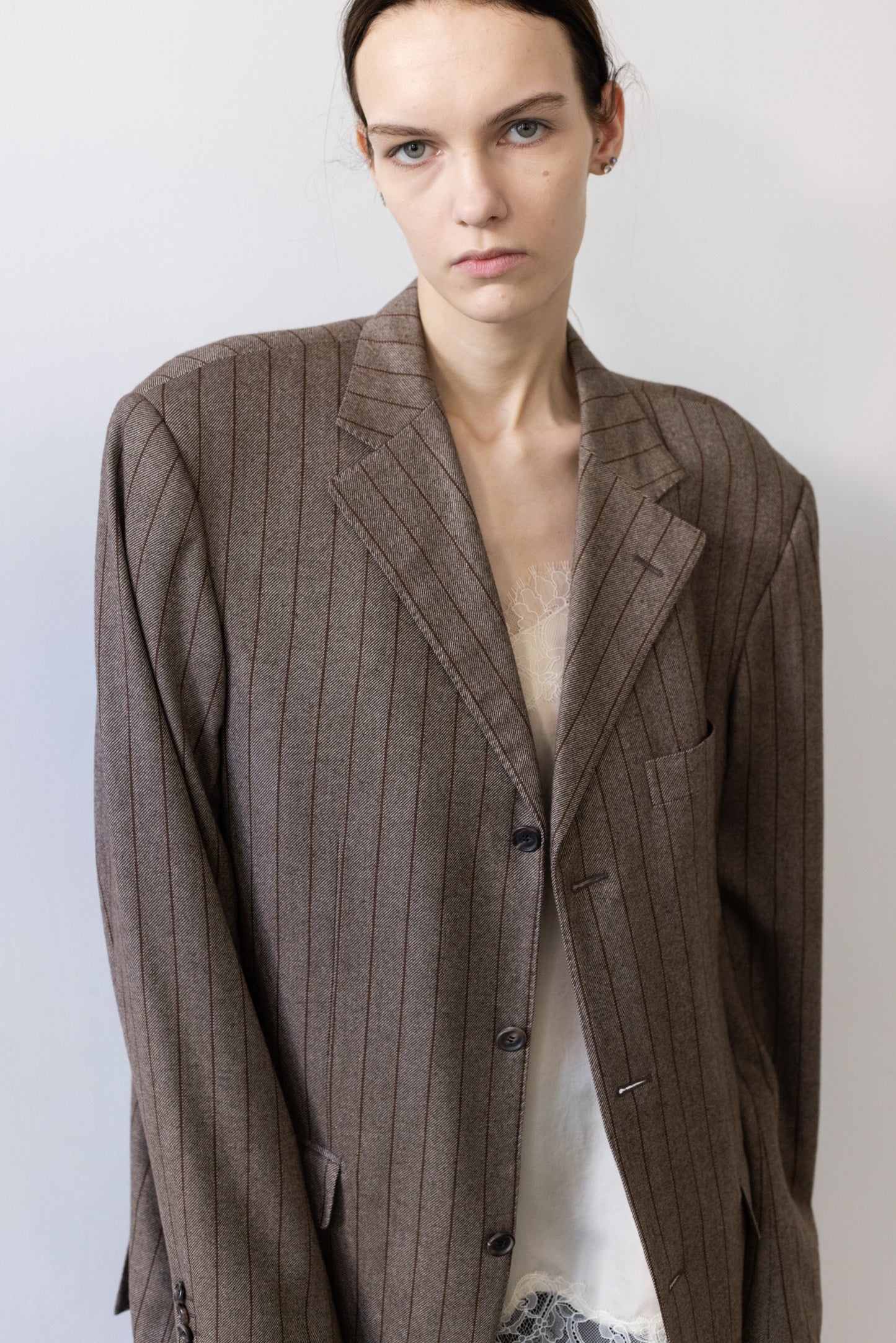 Vintage Baldessarini Striped 100% Cashmere Blazer