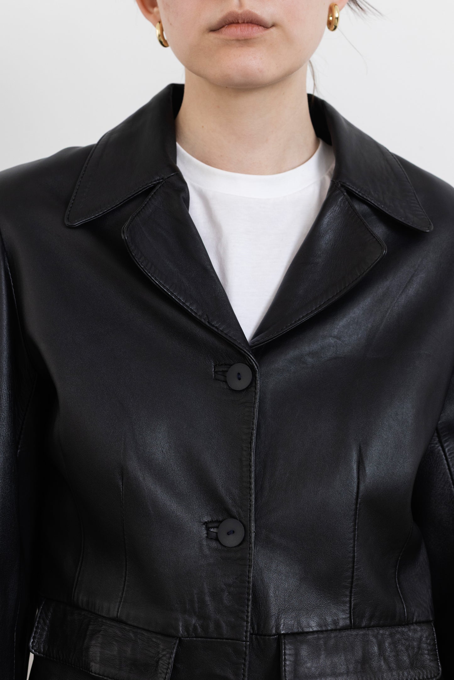 Vintage Black Soft Leather Jacket