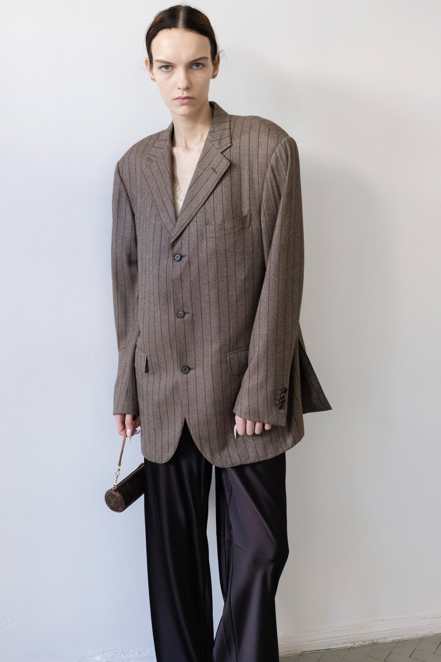 Vintage Baldessarini Striped 100% Cashmere Blazer