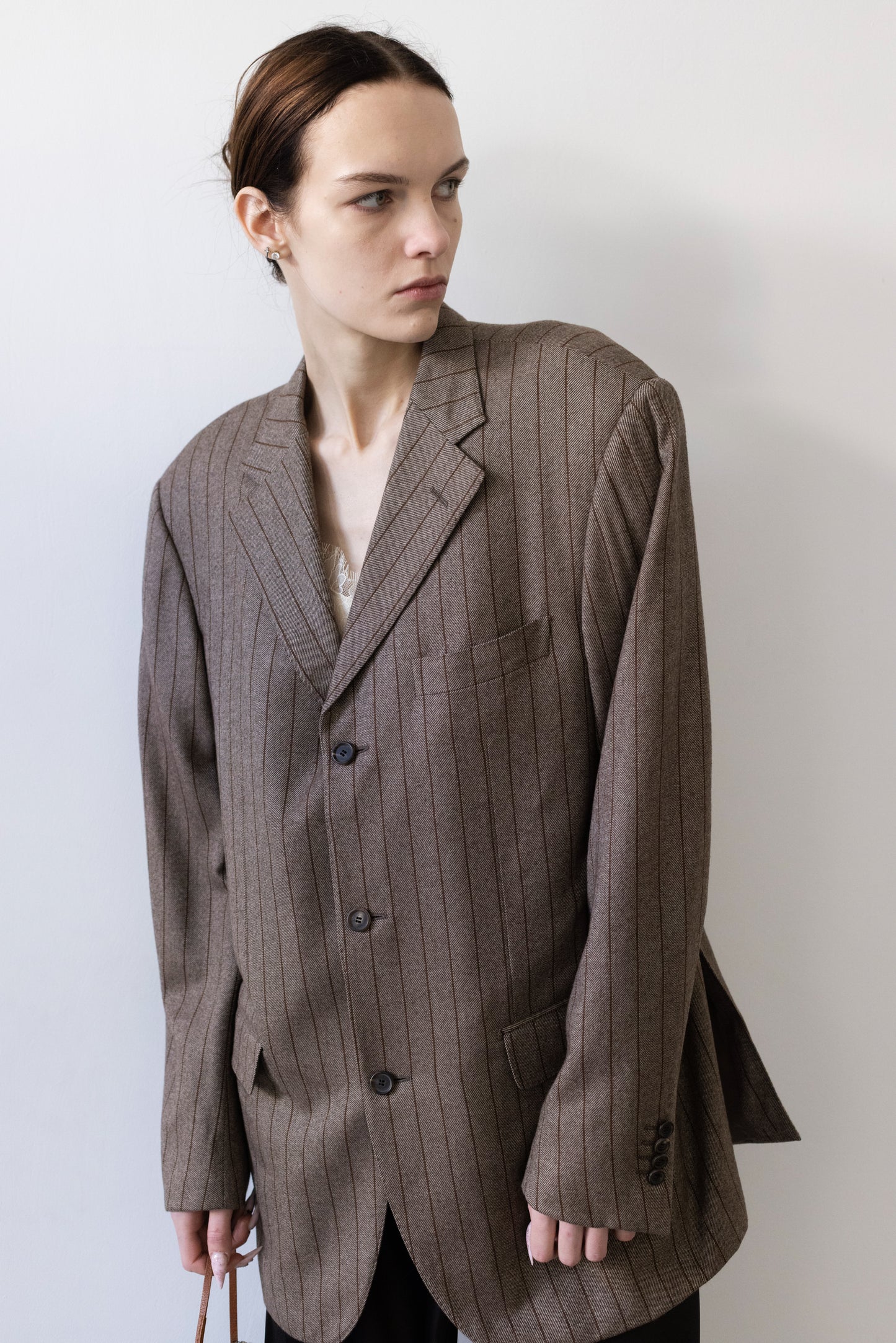 Vintage Baldessarini Striped 100% Cashmere Blazer