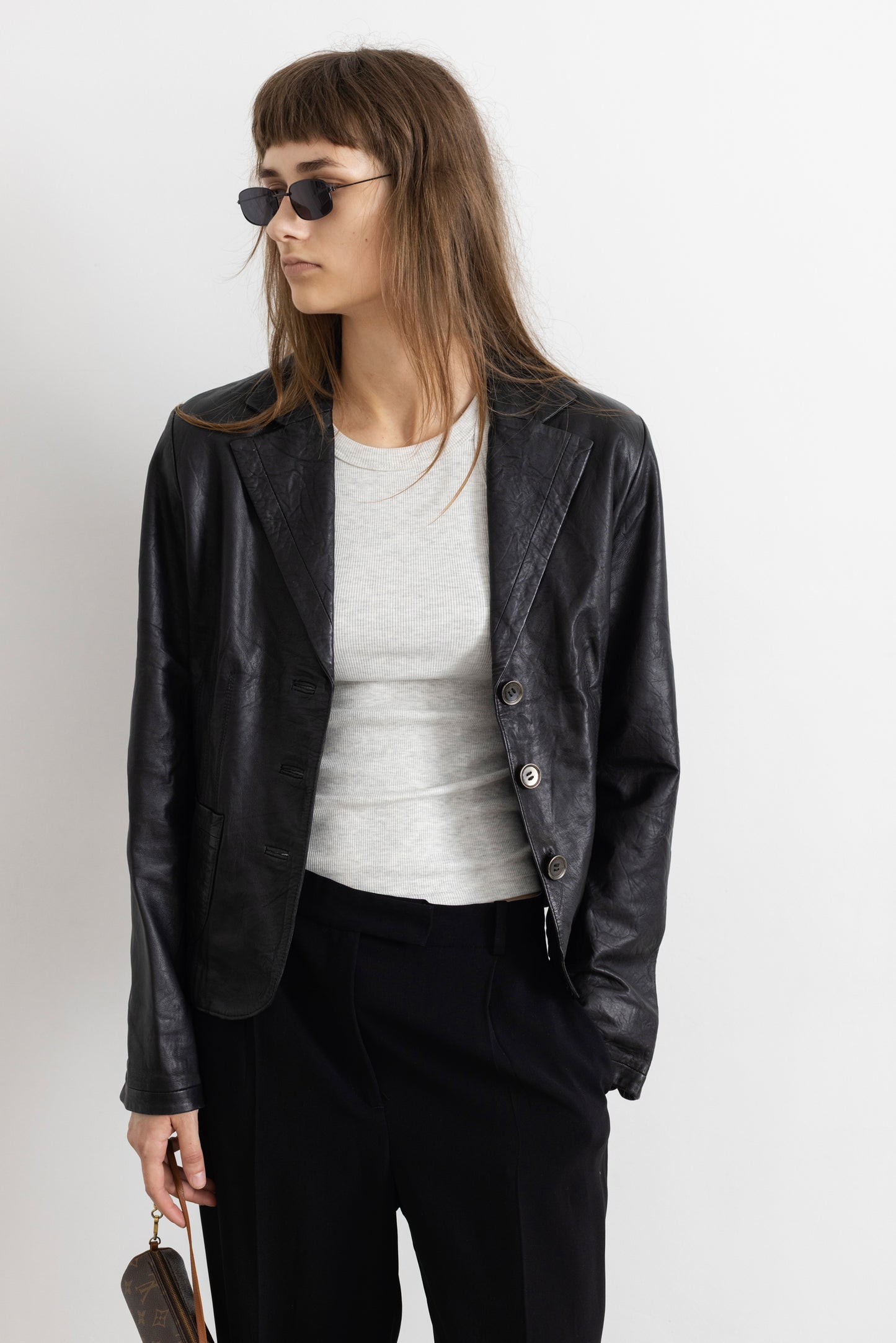 Vintage Black Soft Leather Jacket