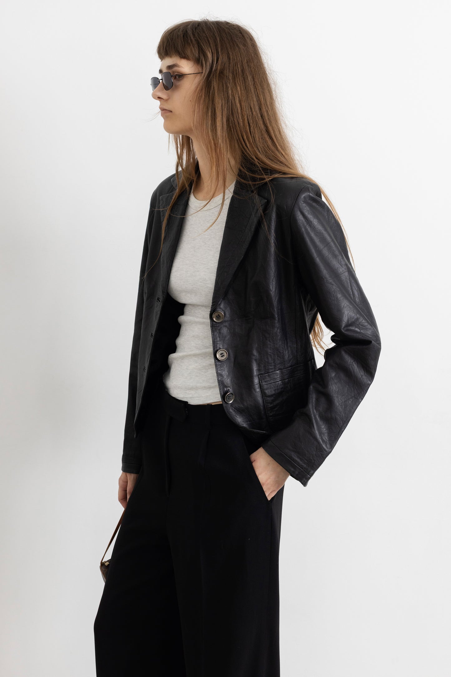 Vintage Black Soft Leather Jacket