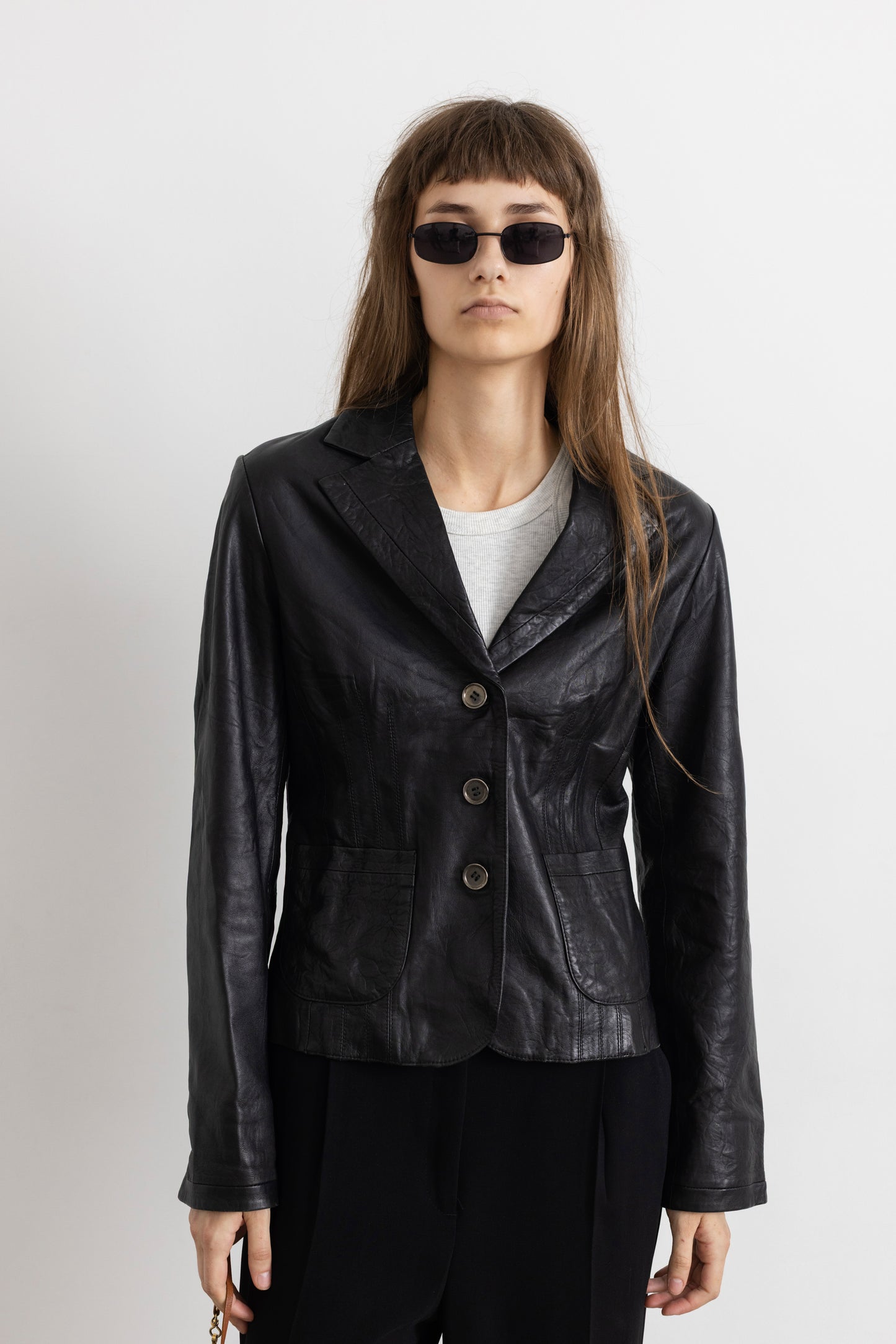 Vintage Black Soft Leather Jacket