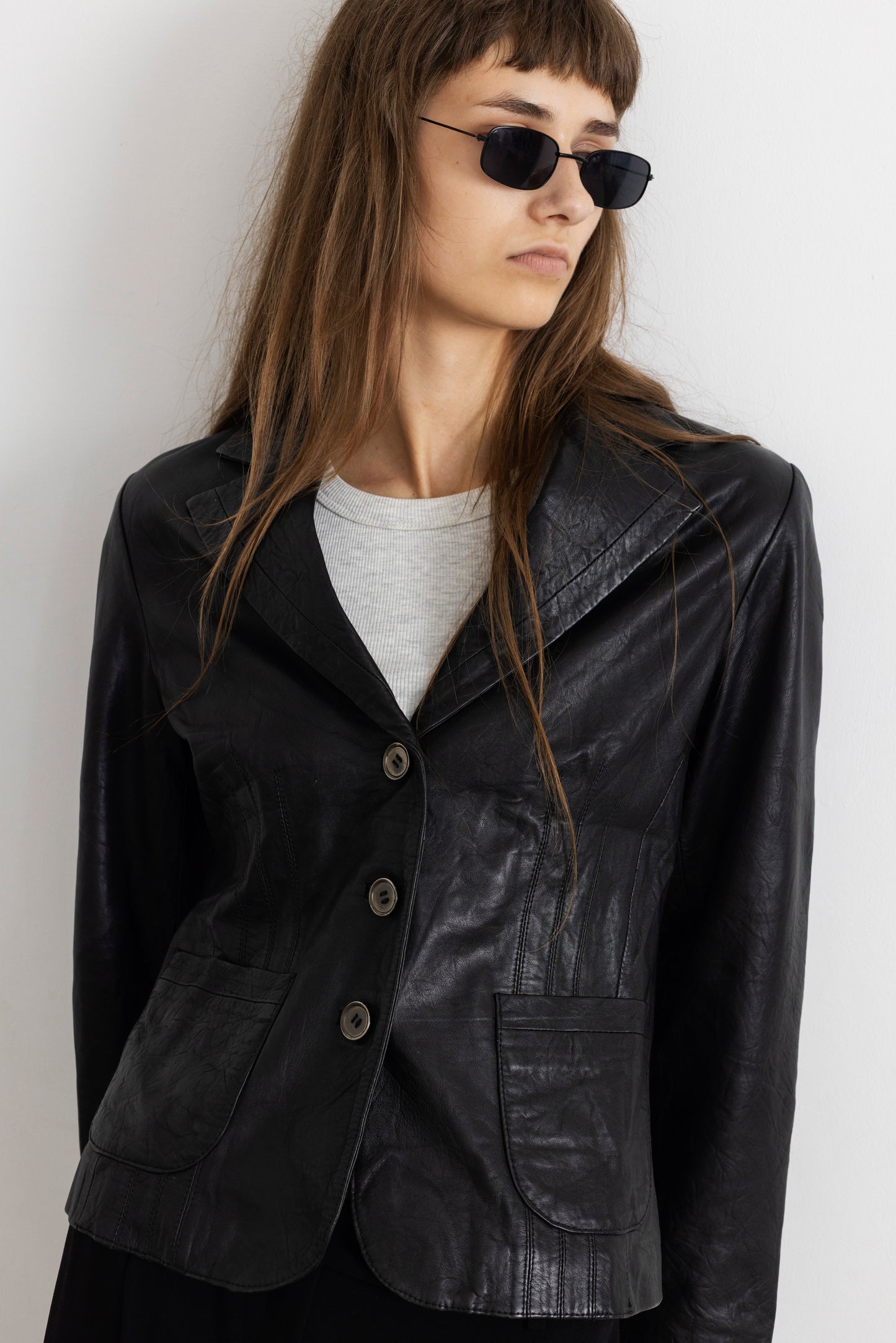 Vintage Black Soft Leather Jacket