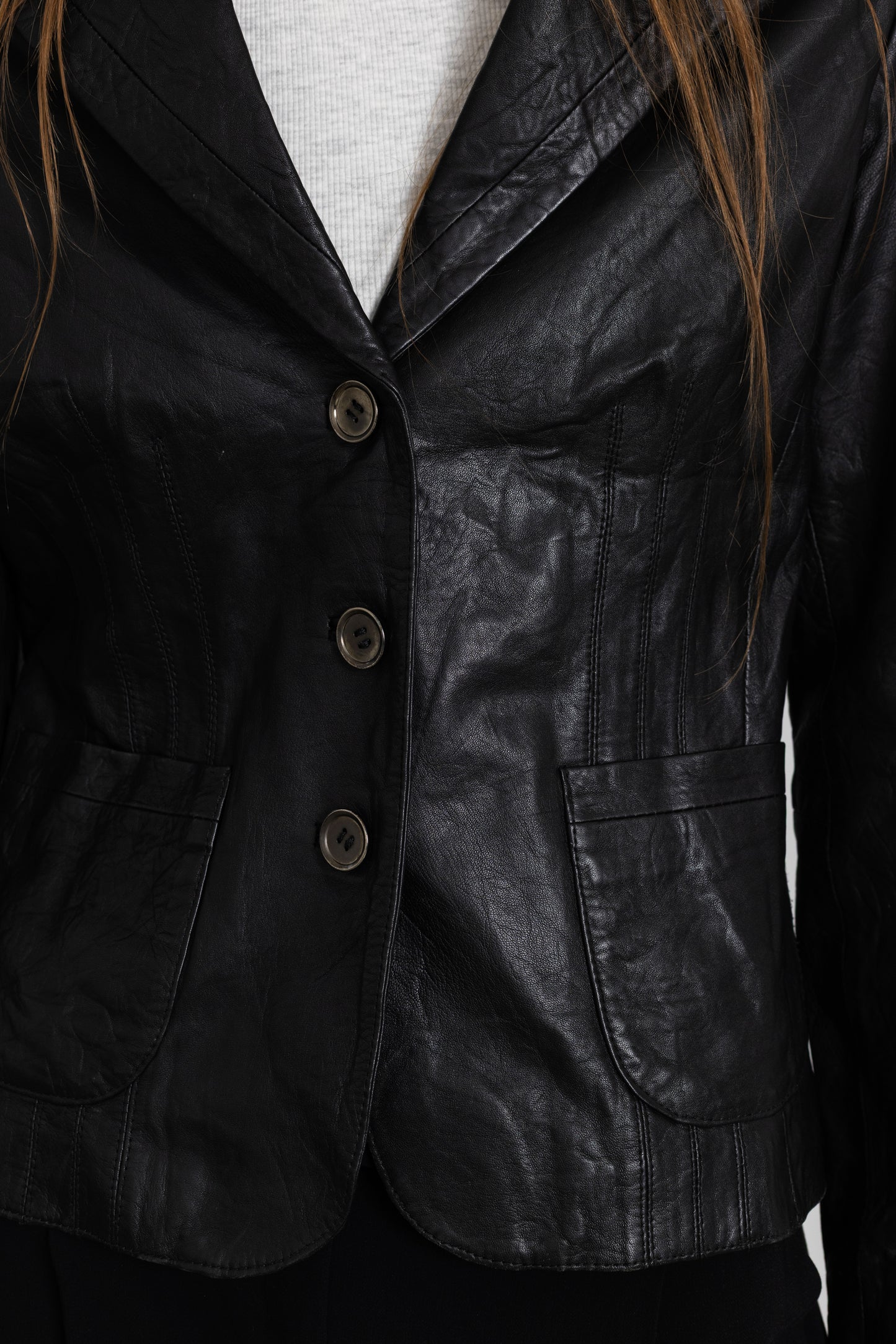 Vintage Black Soft Leather Jacket