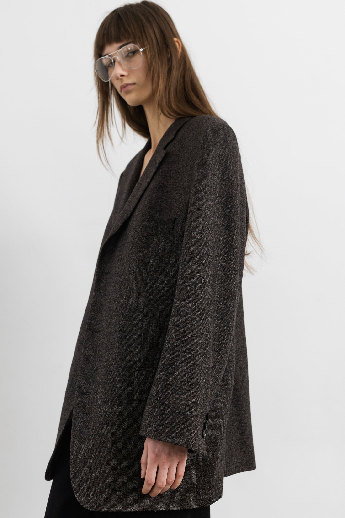 Vintage Hugo Boss Brown Wool Blazer