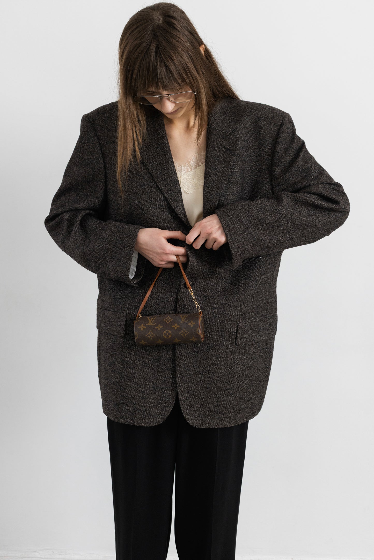 Vintage Hugo Boss Brown Wool Blazer