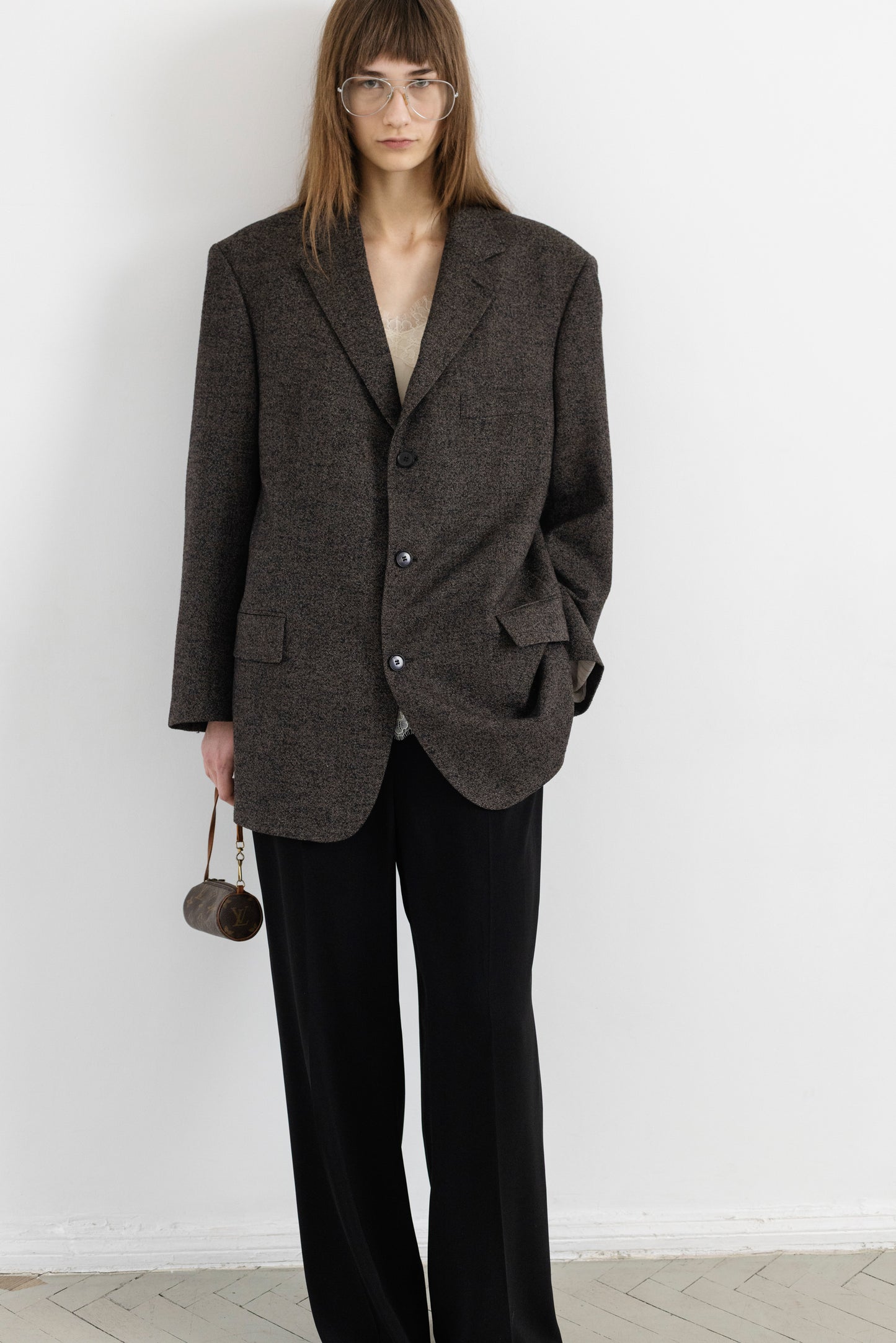 Vintage Hugo Boss Brown Wool Blazer