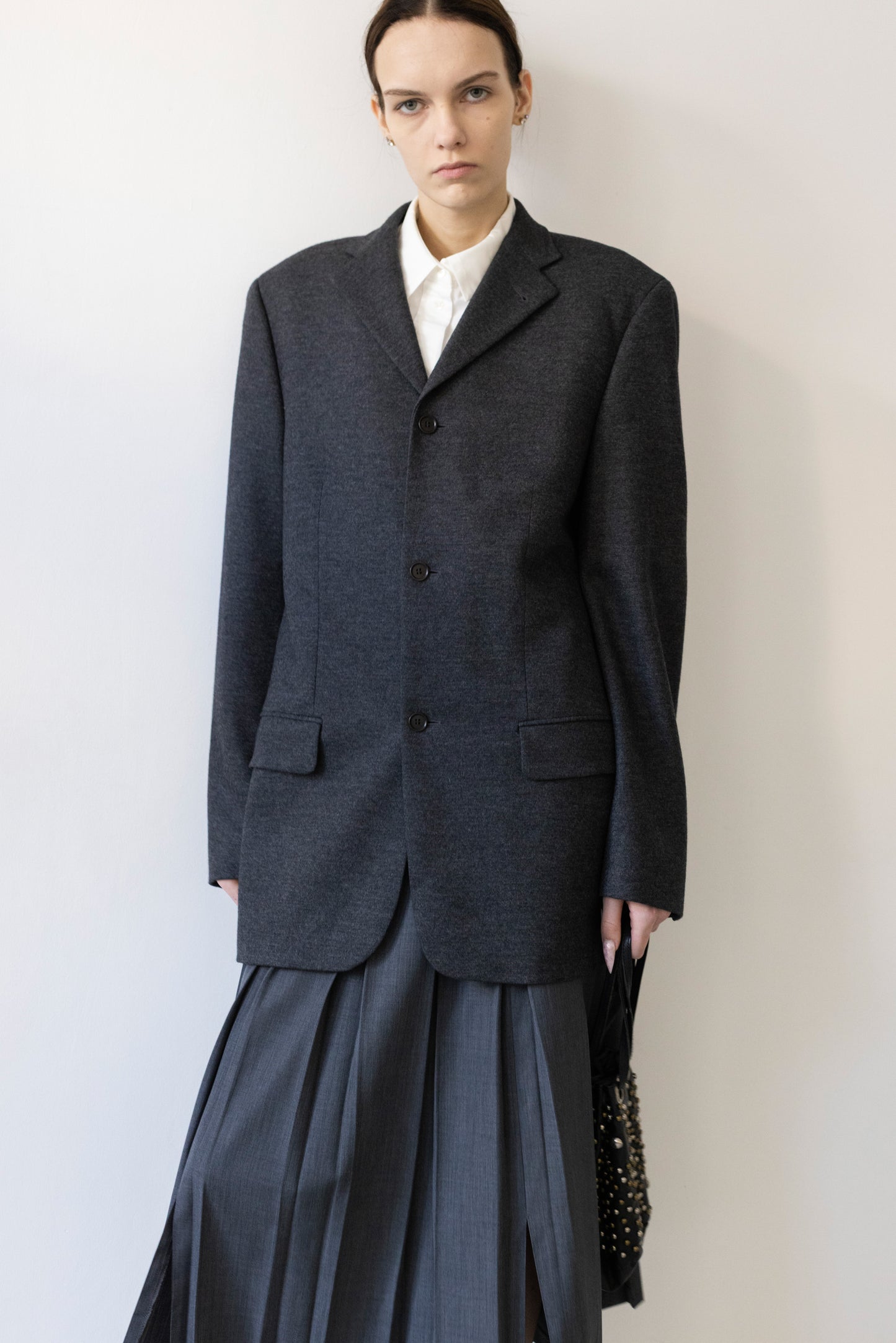 Vintage Joop! Grey 100% Wool Blazer