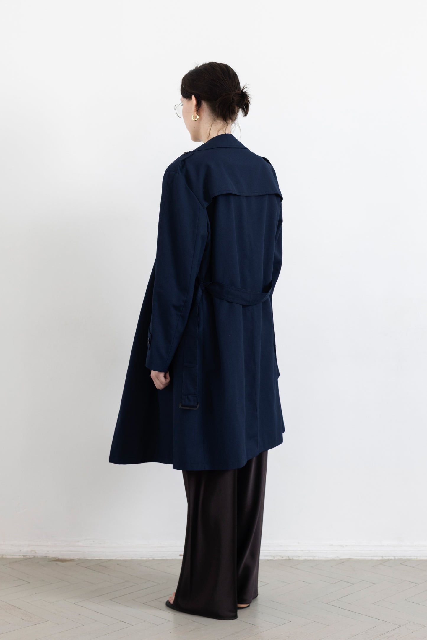 Vintage Navy Trench Coat