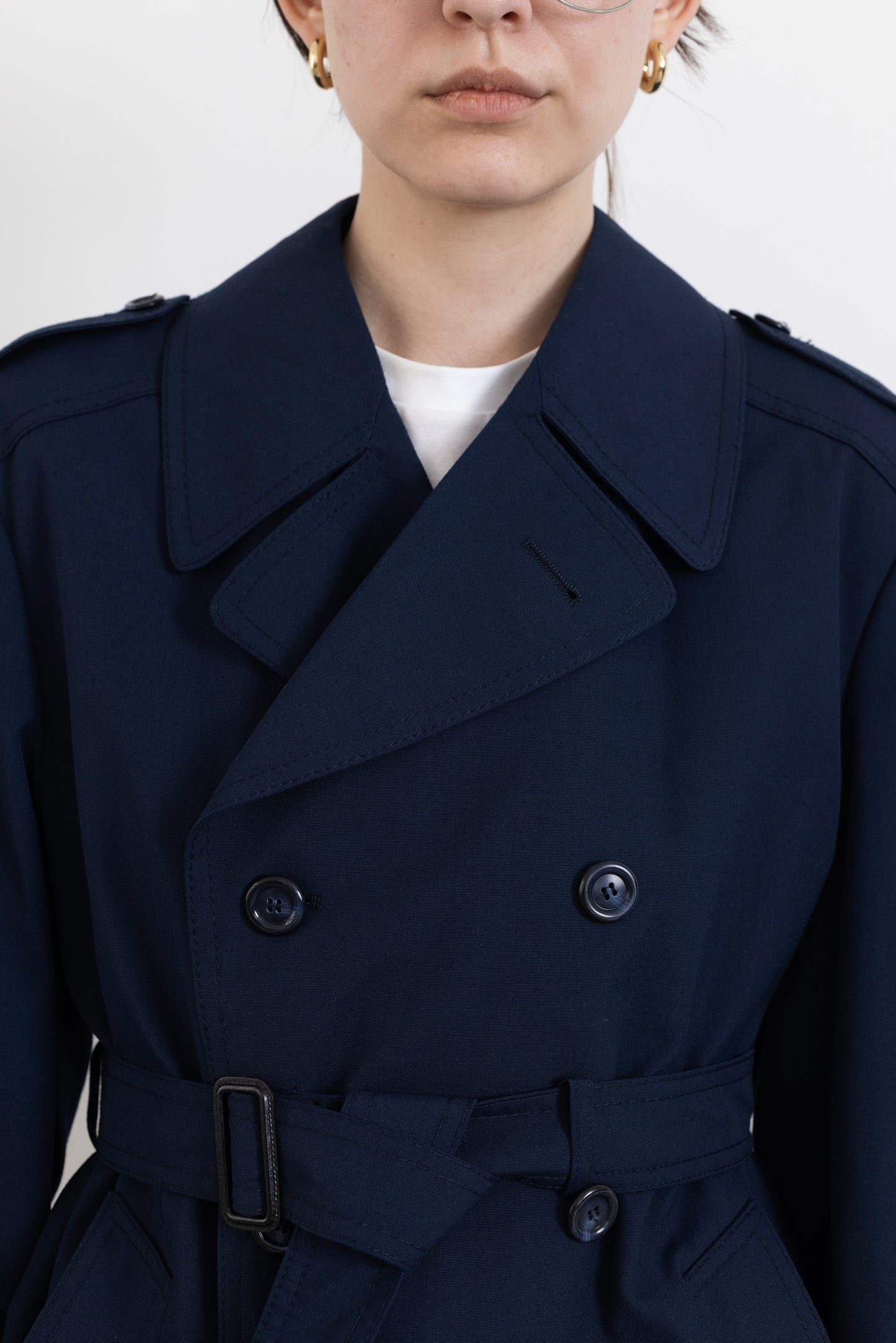 Vintage Navy Trench Coat