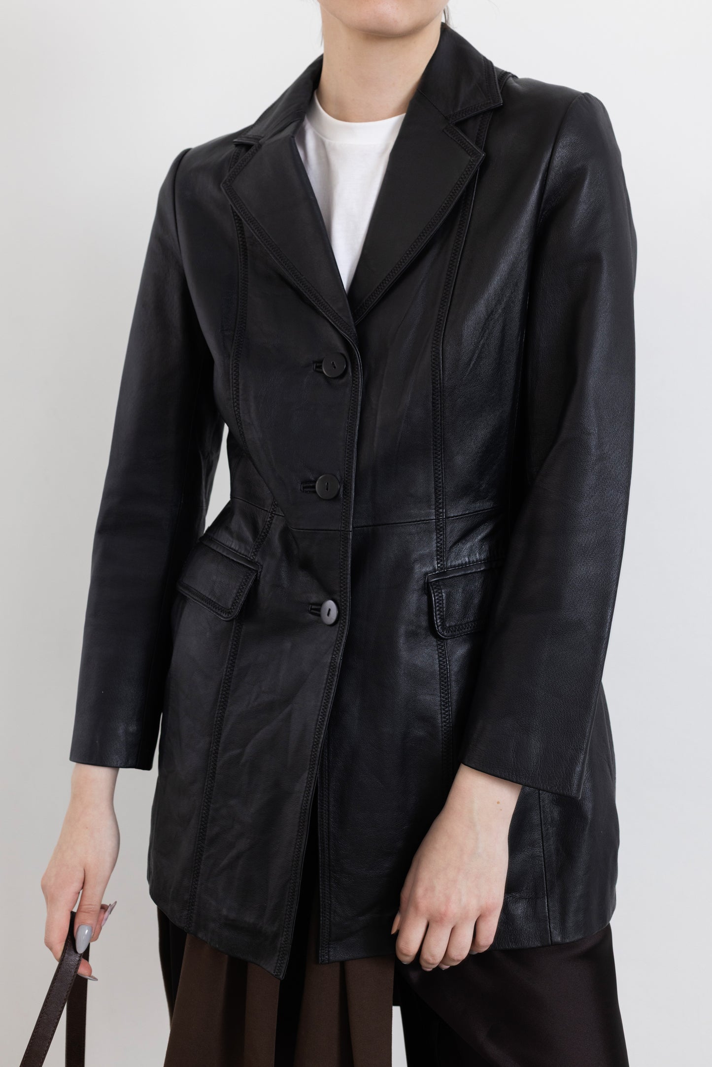 Vintage Black Leather Jacket