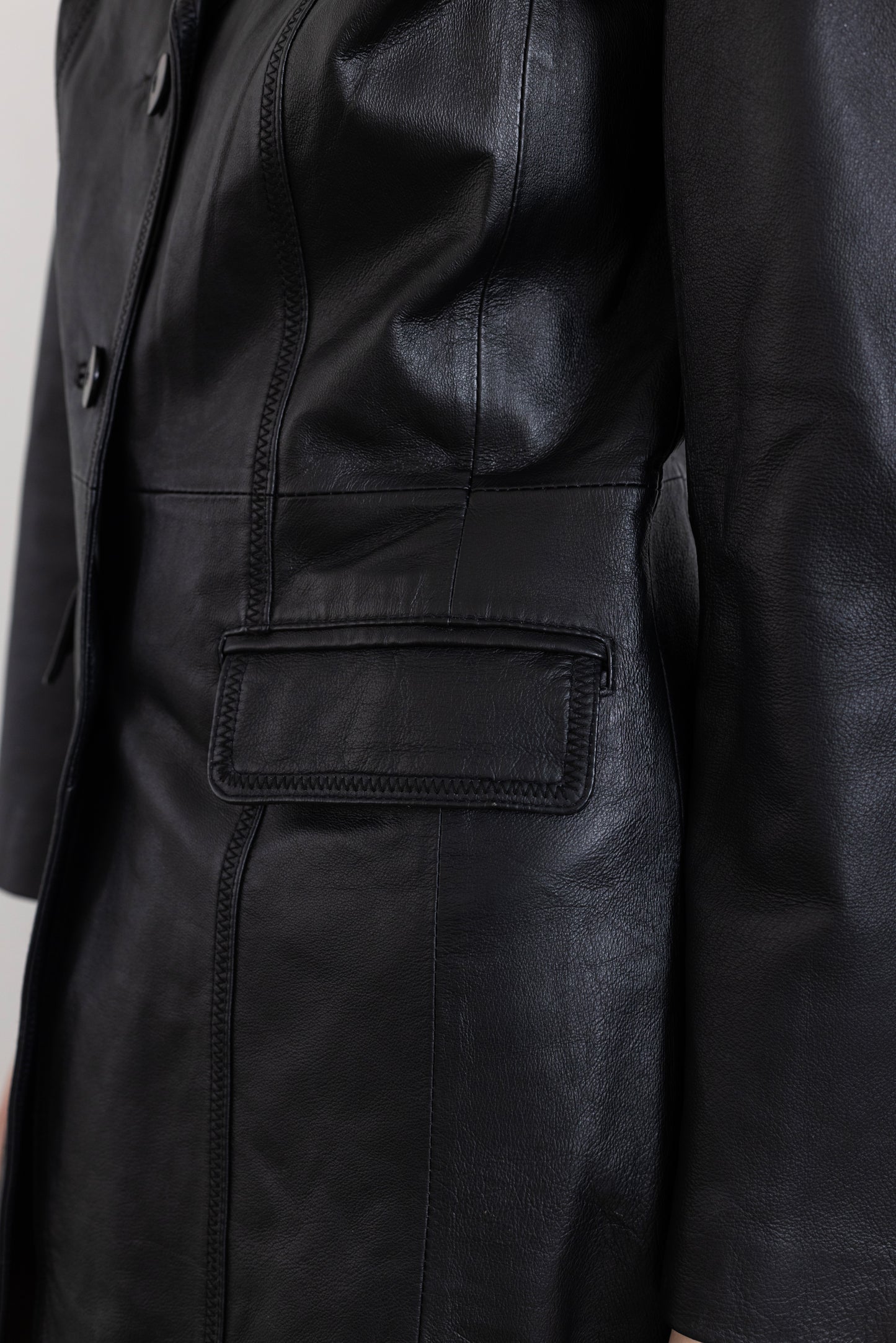 Vintage Black Leather Jacket