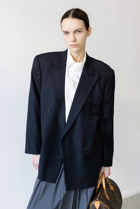 Vintage Joop! Navy 100% Wool Blazer