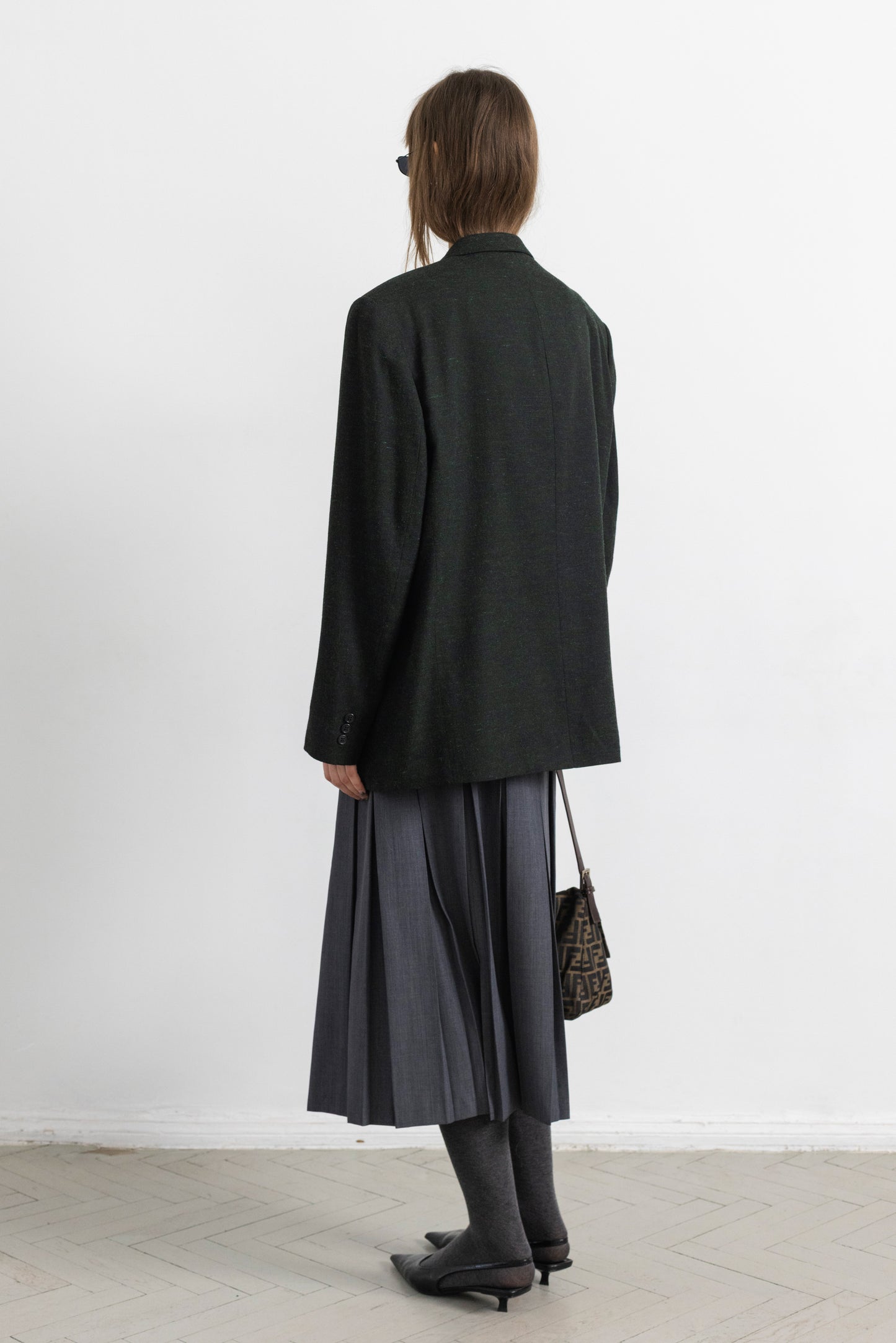 Vintage Dark Green Blazer