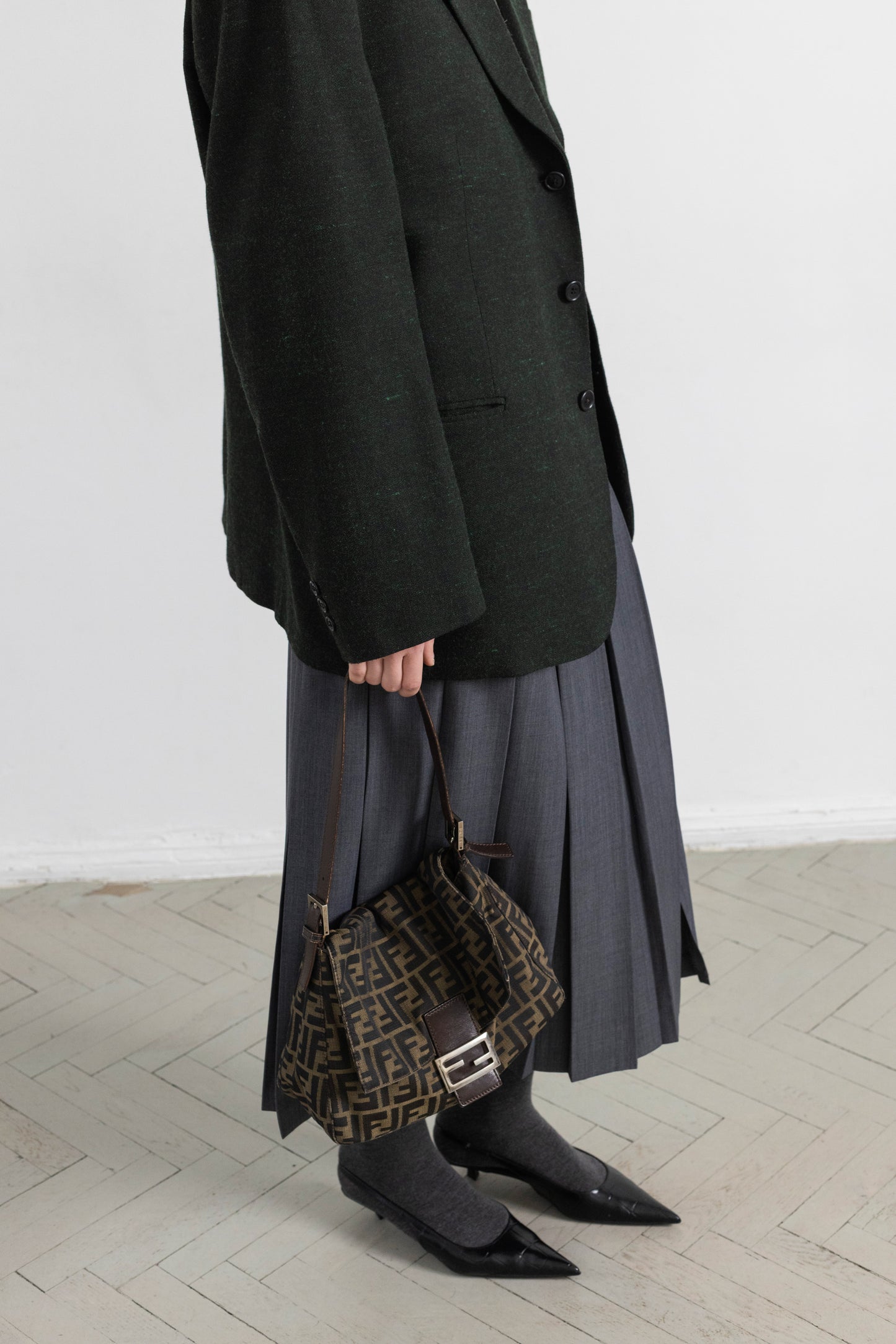 Vintage Dark Green Blazer