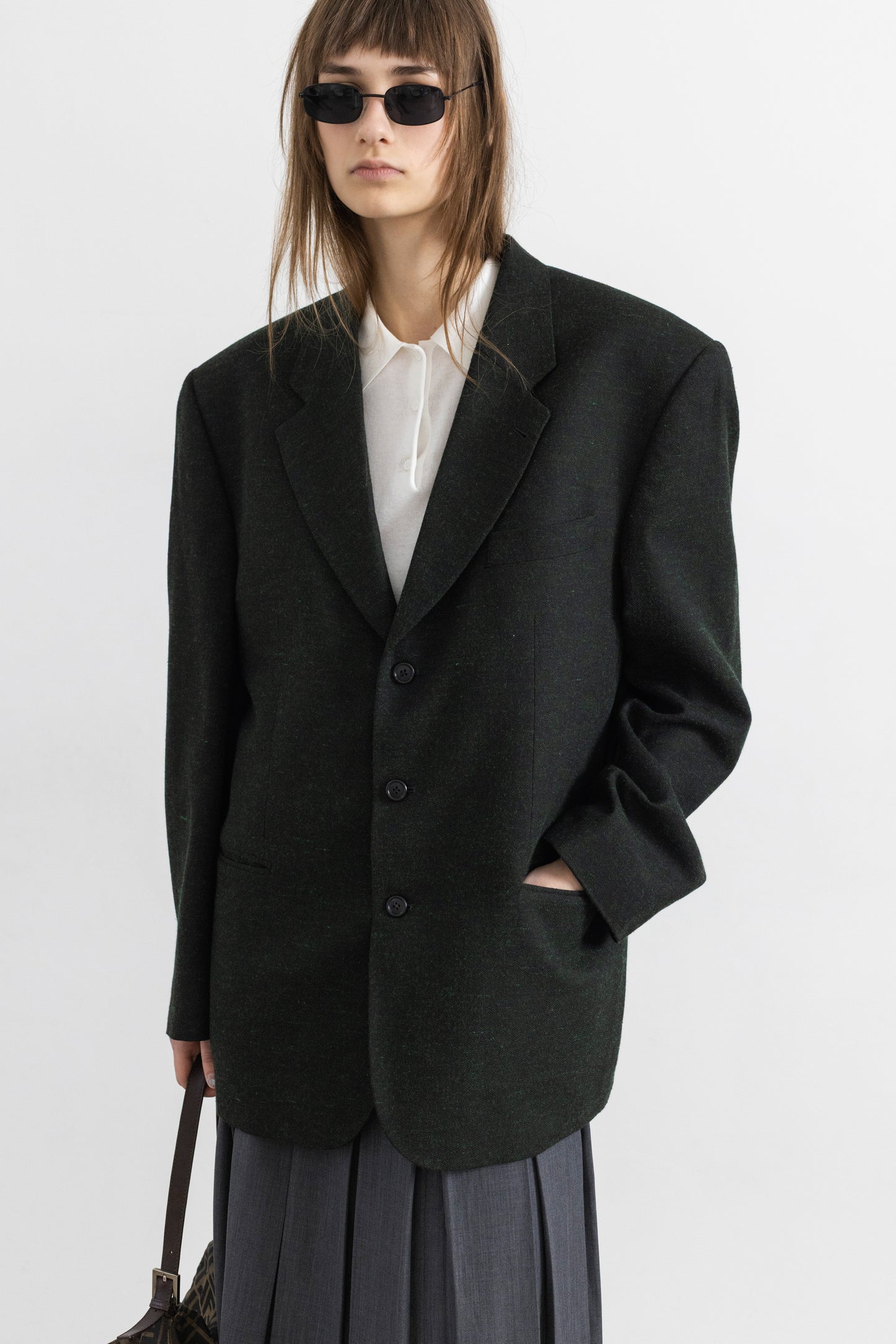 Vintage Dark Green Blazer
