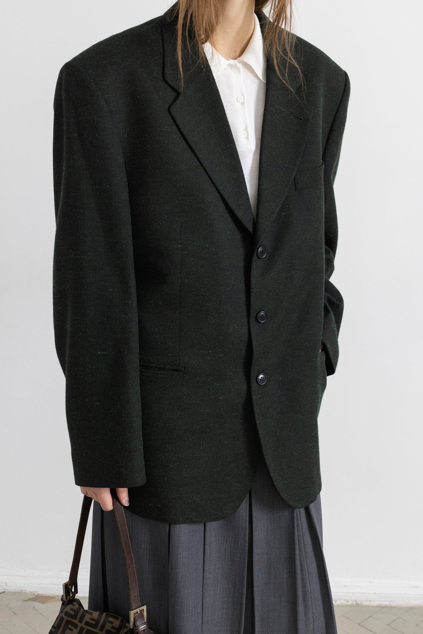 Vintage Dark Green Blazer