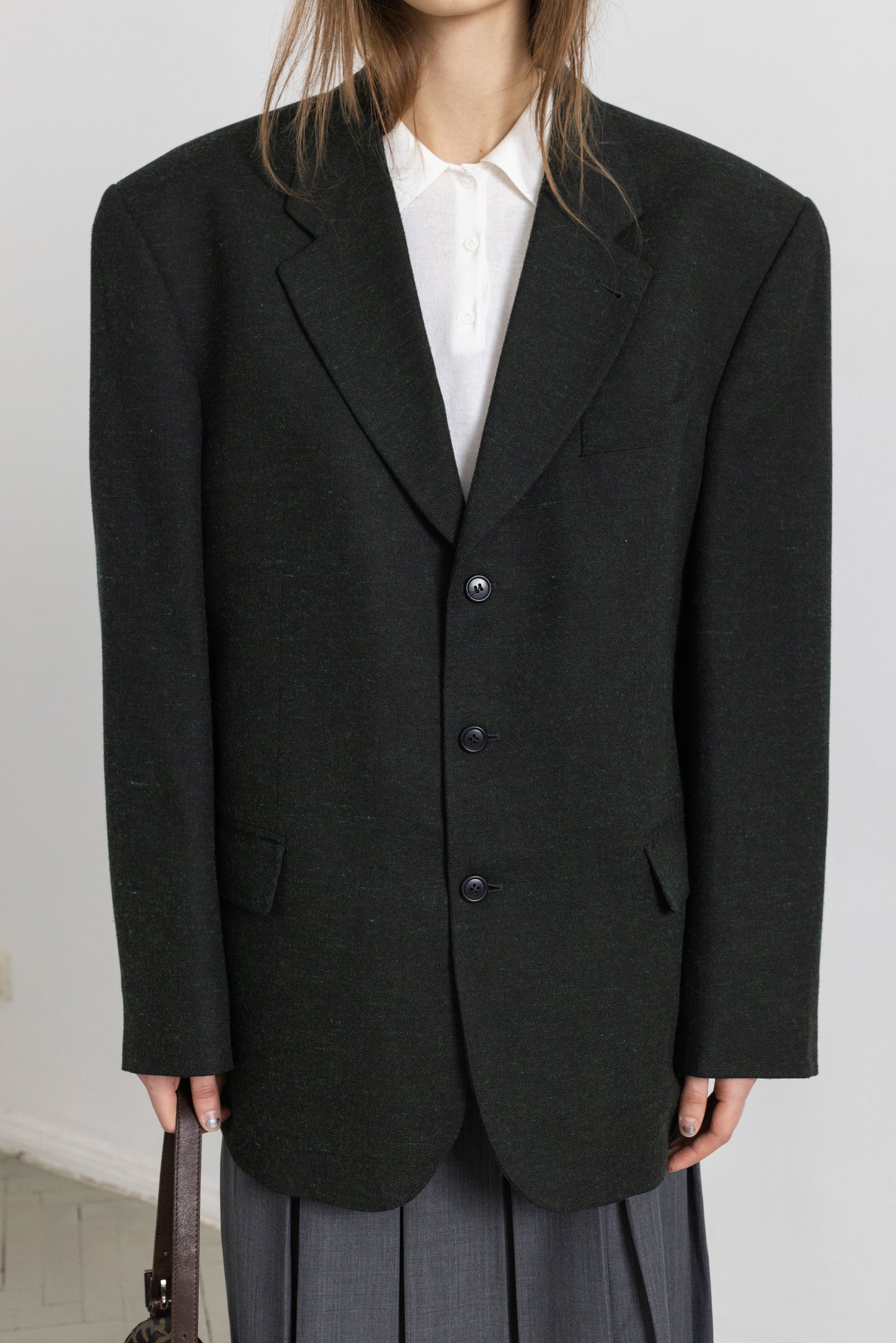 Vintage Dark Green Blazer