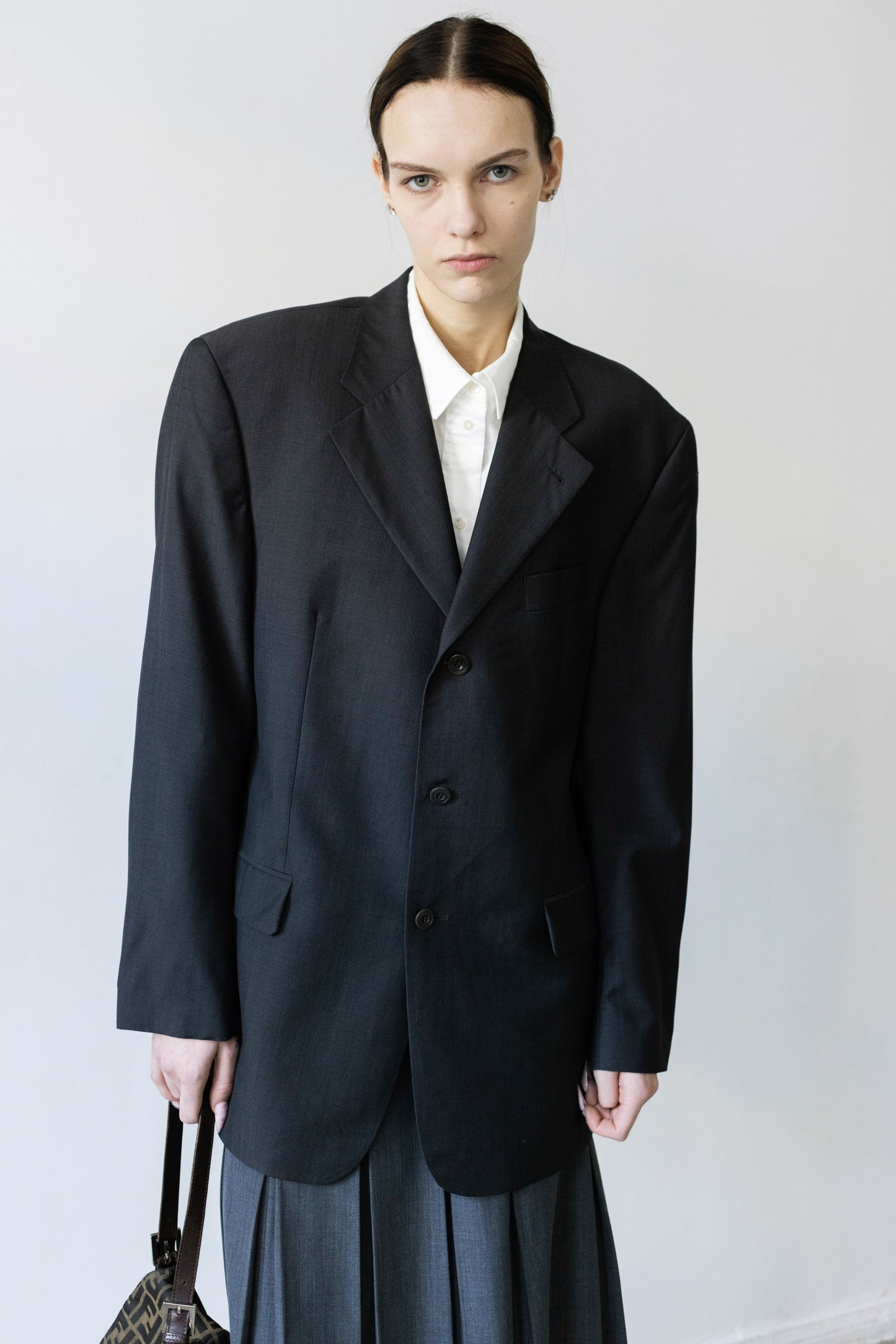 Vintage Joop! Grey 100% Wool Blazer