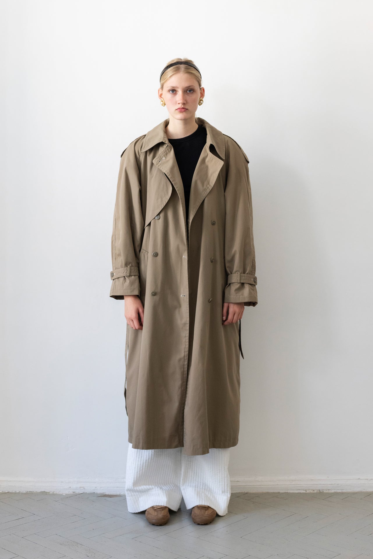Vintage Khaki Trench Coat
