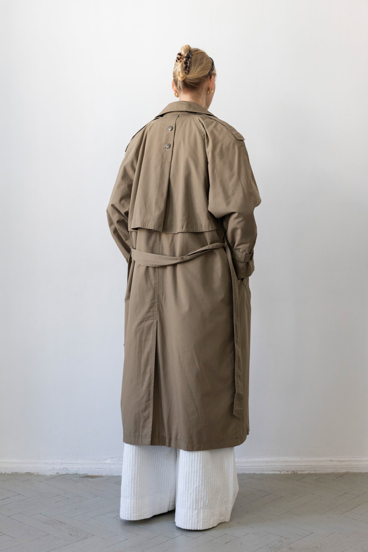Vintage Khaki Trench Coat