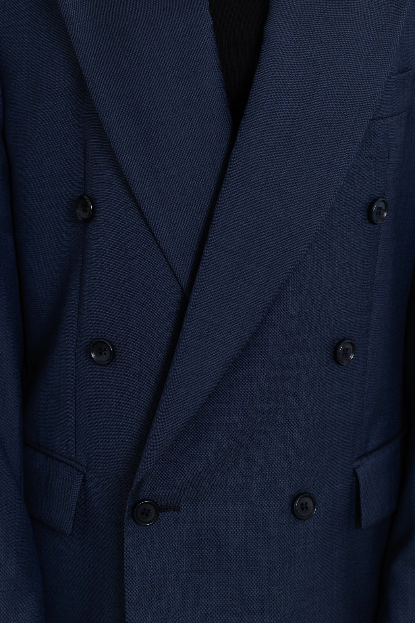 Vintage Navy 100% Wool Blazer
