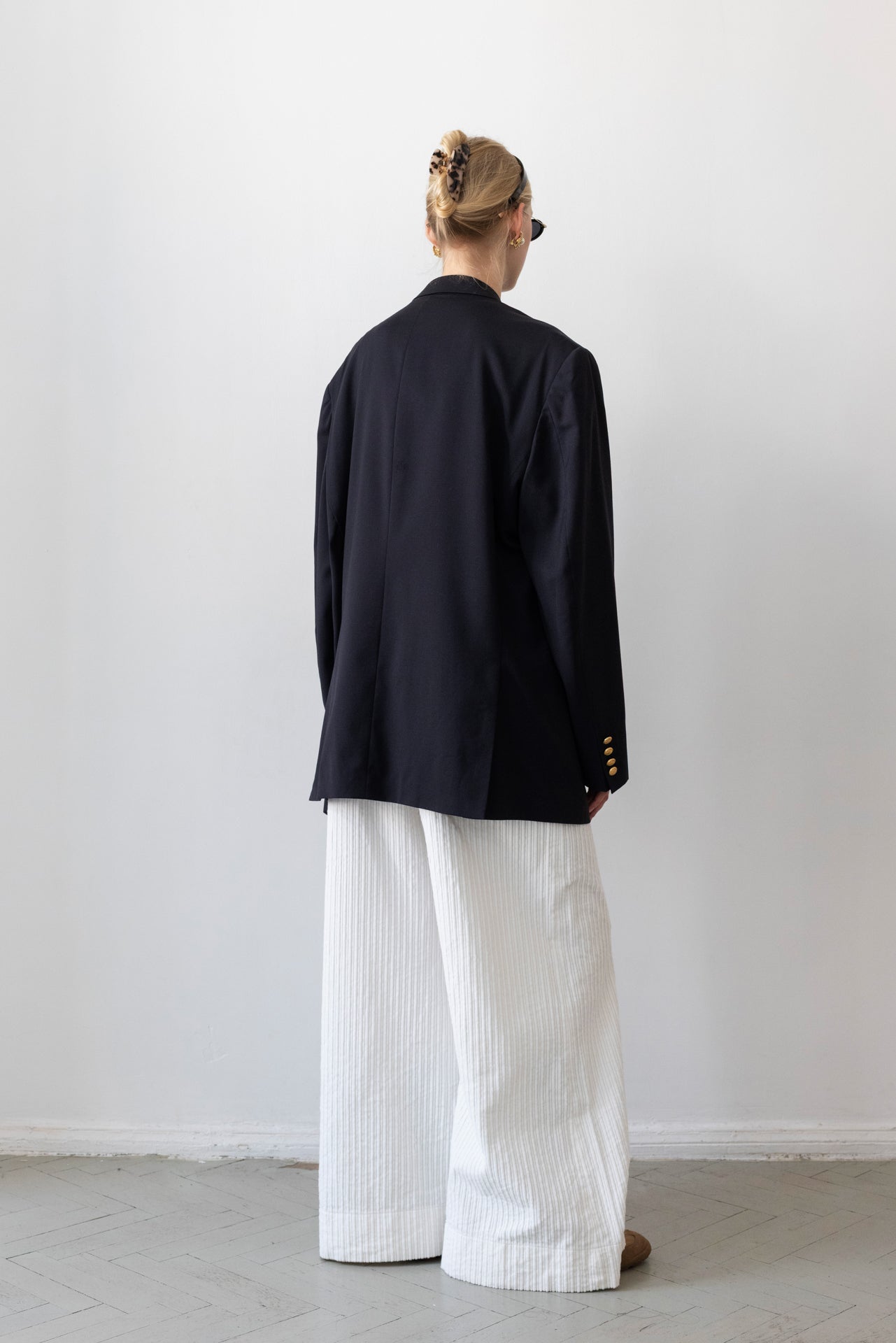 Vintage Guy Laroche Paris Navy 100% Wool Blazer