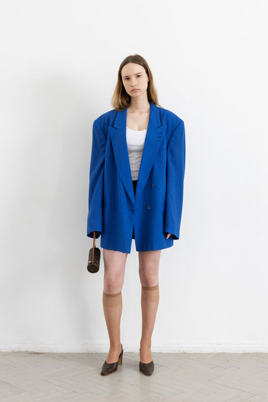 Vintage Cobalt Blue Blazer